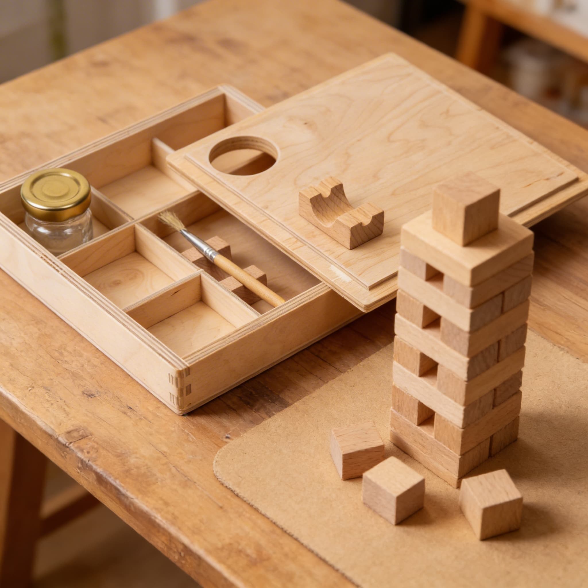 Klebe- und Bastelbox — Feinmotorik im praktischen Leben — Detailansicht