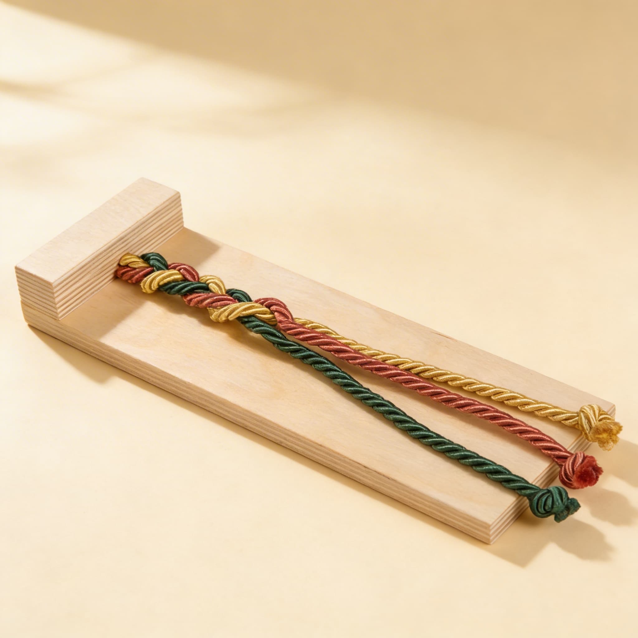 Flechtbrett — Feinmotorik — Seitenansicht