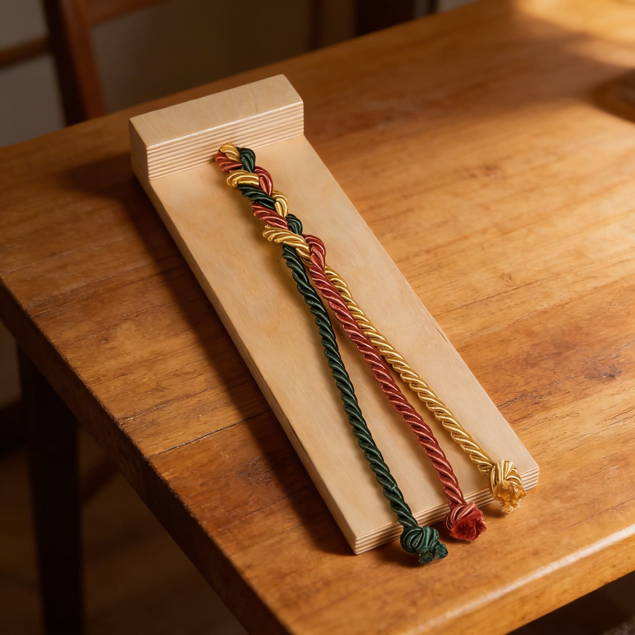 Flechtbrett — Feinmotorik — Detailansicht