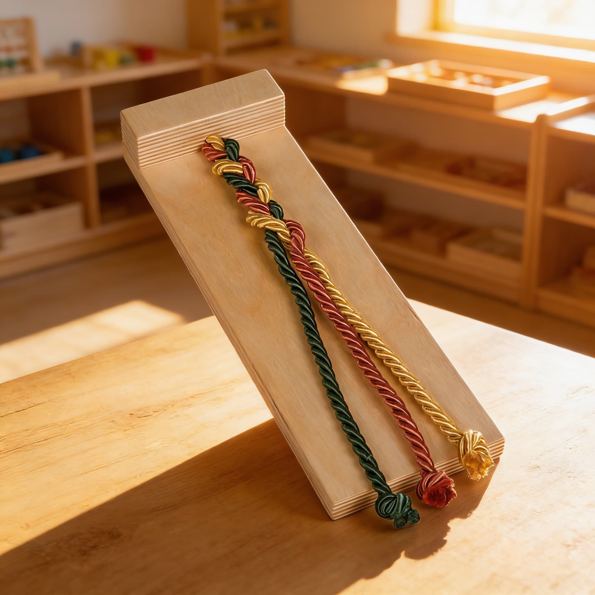 Flechtbrett — Feinmotorik — Im Einsatz