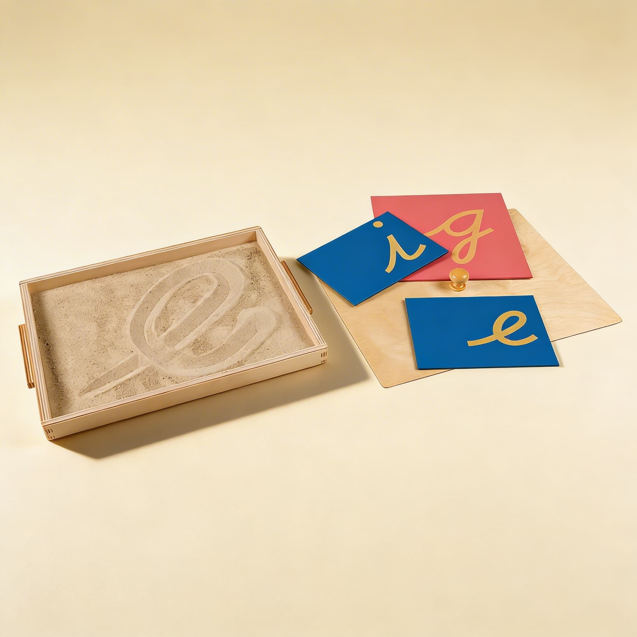 Sandpaper Letter Tracing Tray