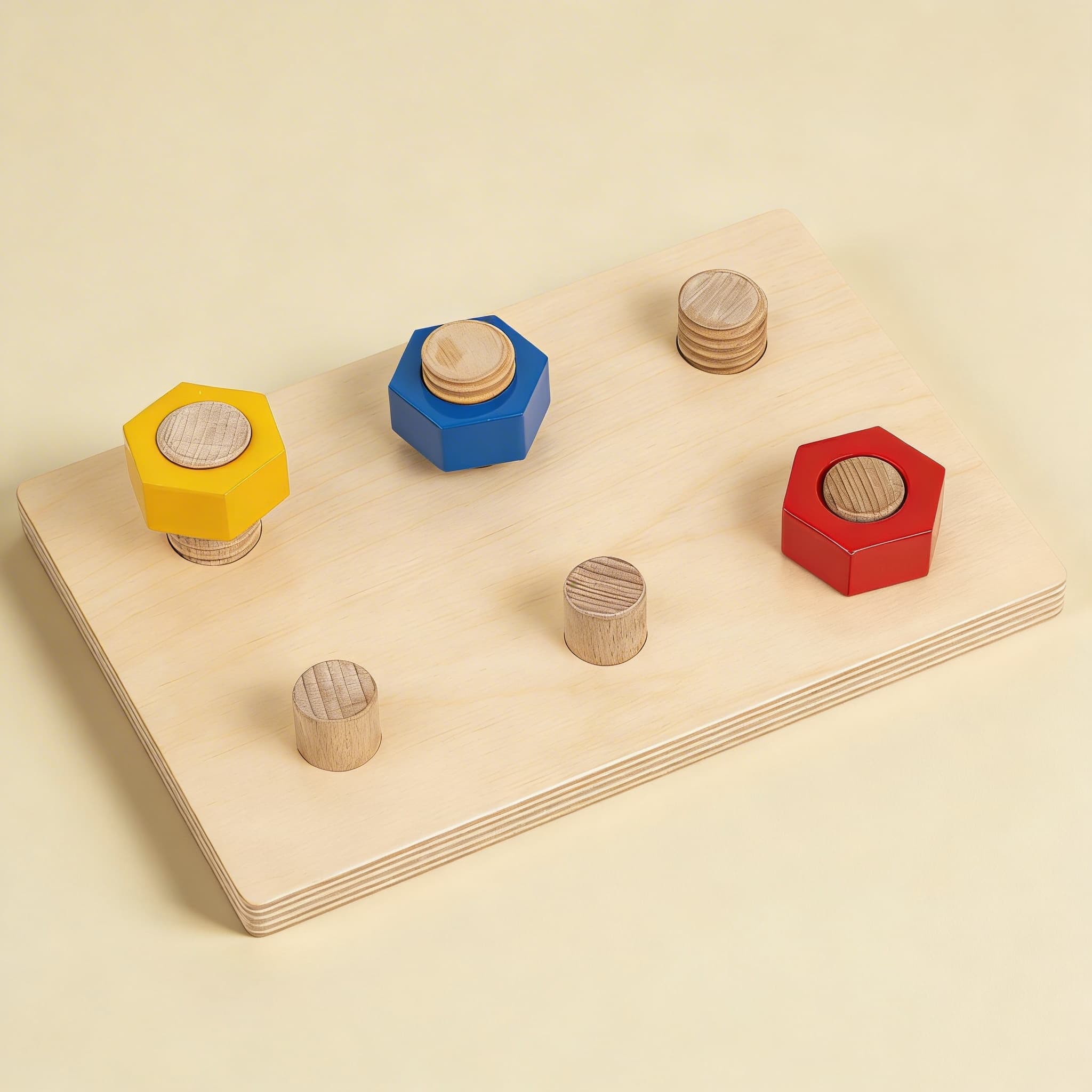 Schrauben und Stifte — Feinmotorik-Aktivität