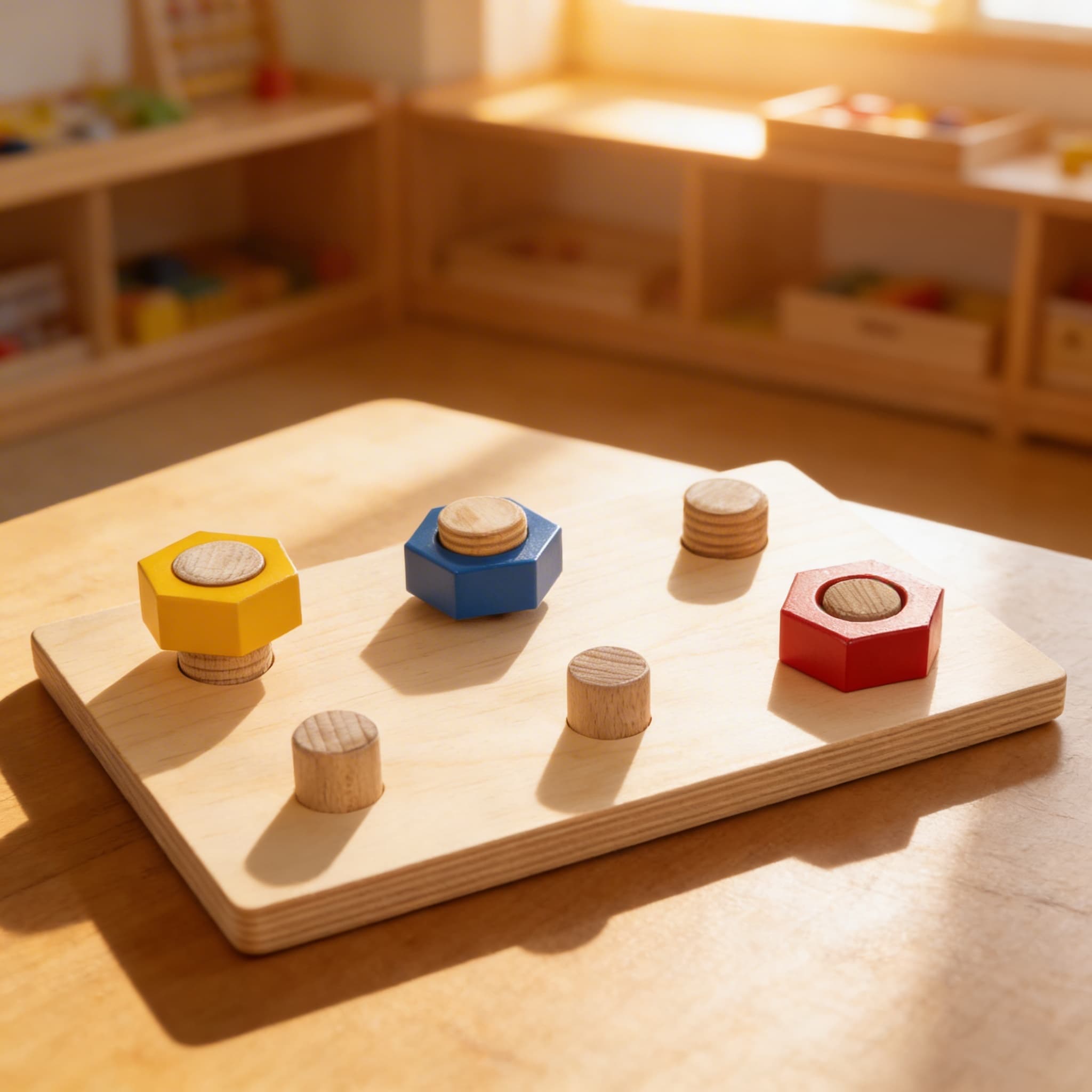 Schrauben und Stifte — Feinmotorik-Aktivität — Ansicht 4