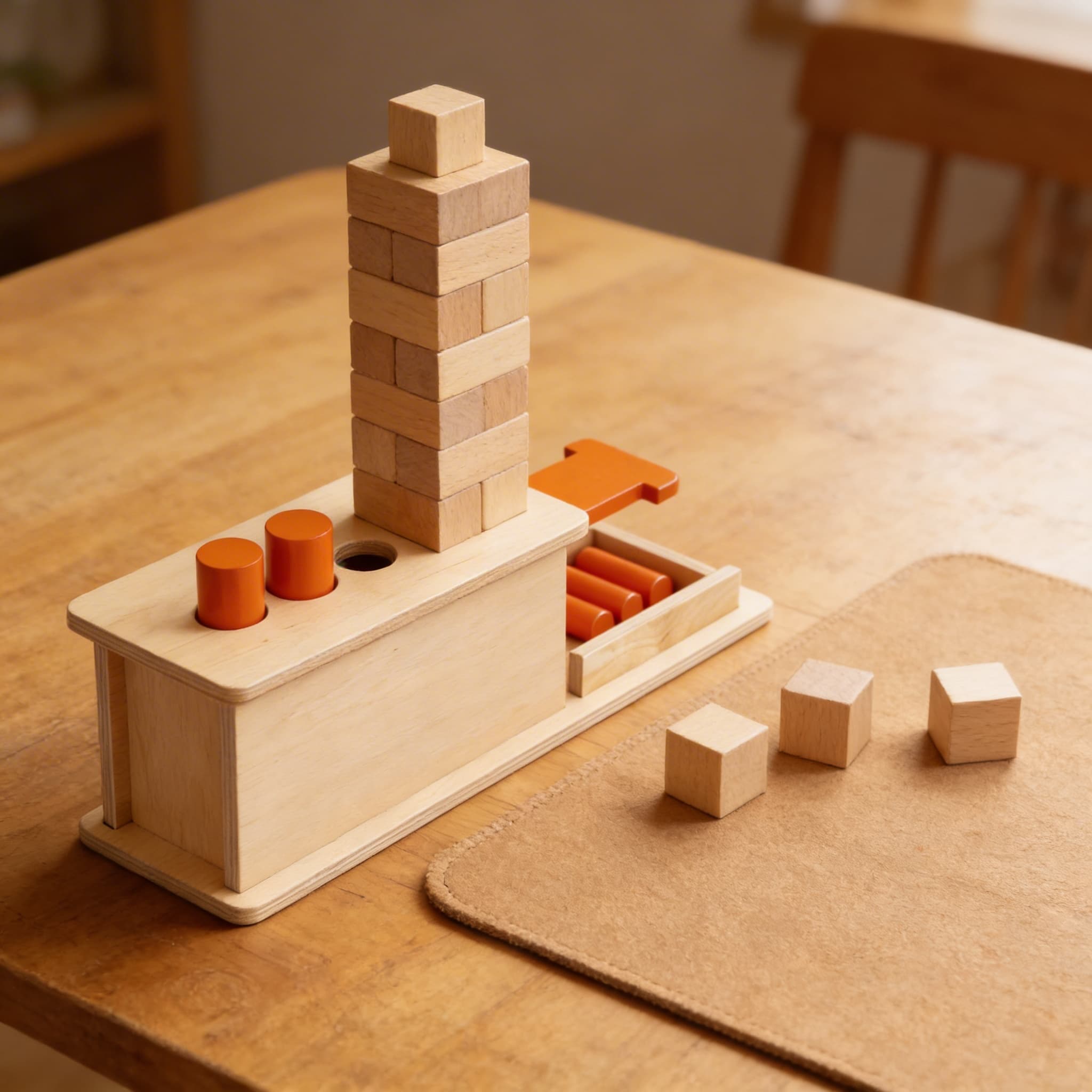 Zylinder-Schiebekasten — Zylinderblöcke mit Schublade — Detailansicht