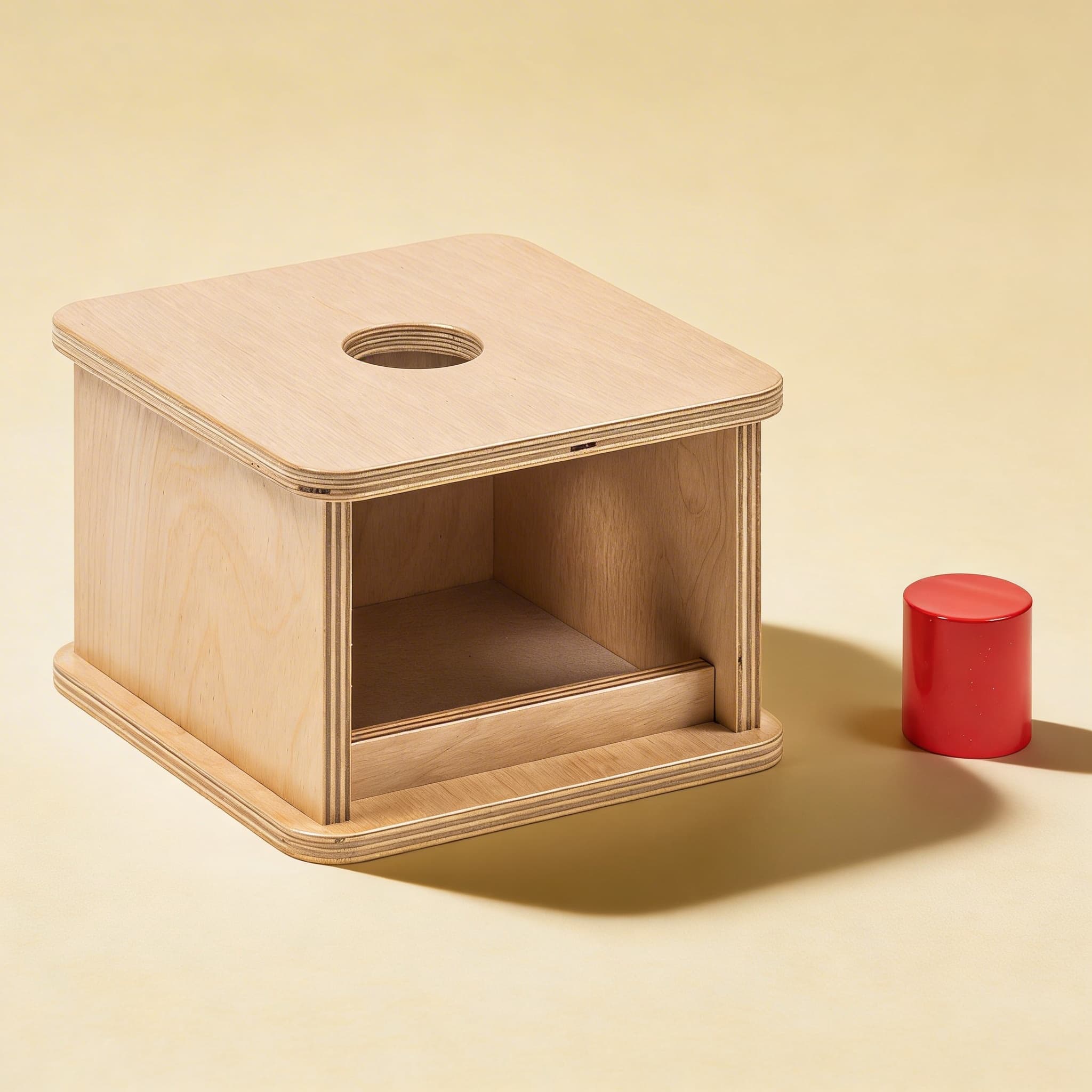 Imbucare Box — Large Cylinder for Object Permanence