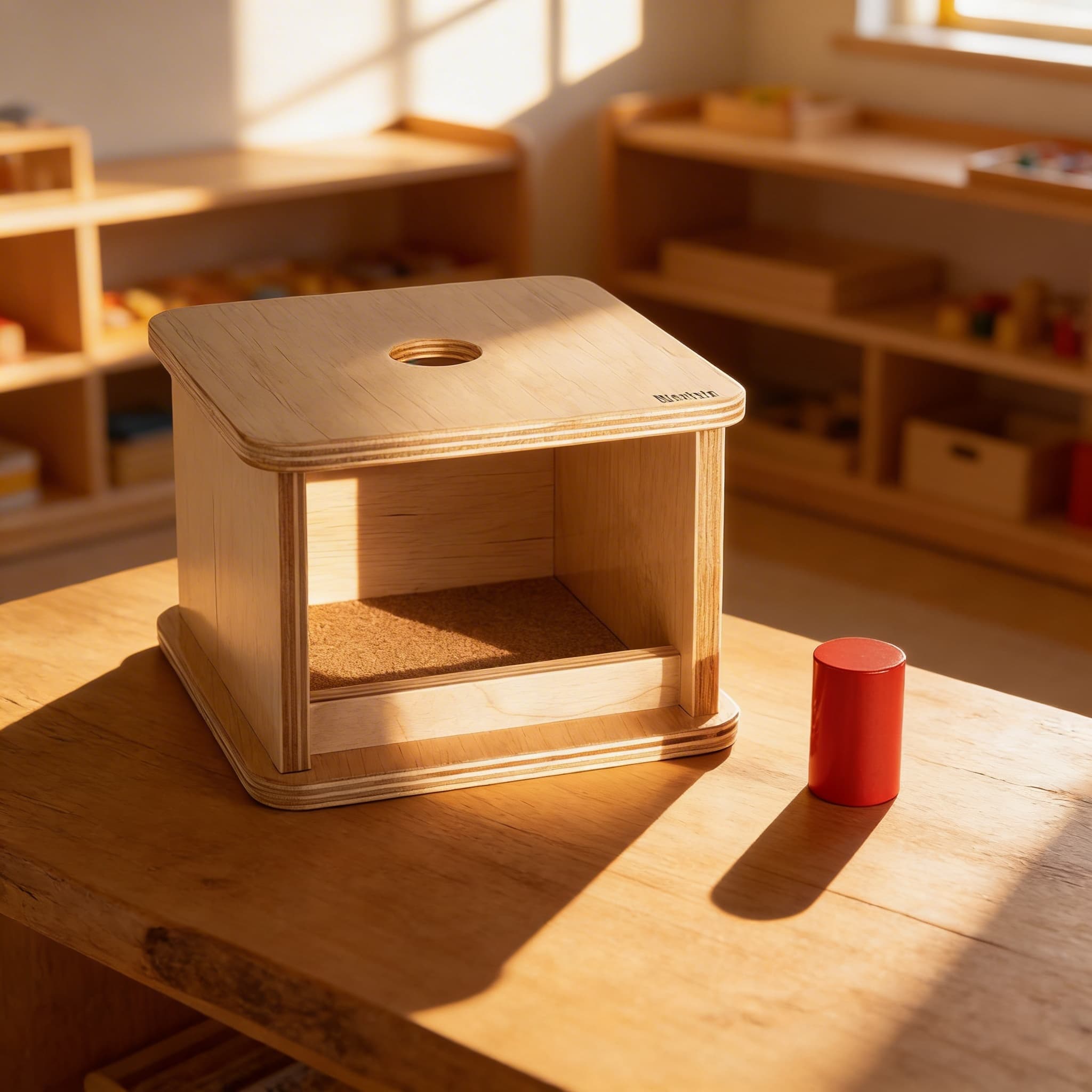 Imbucare Box — Kleiner Zylinder für Objektpermanenz — Im Einsatz