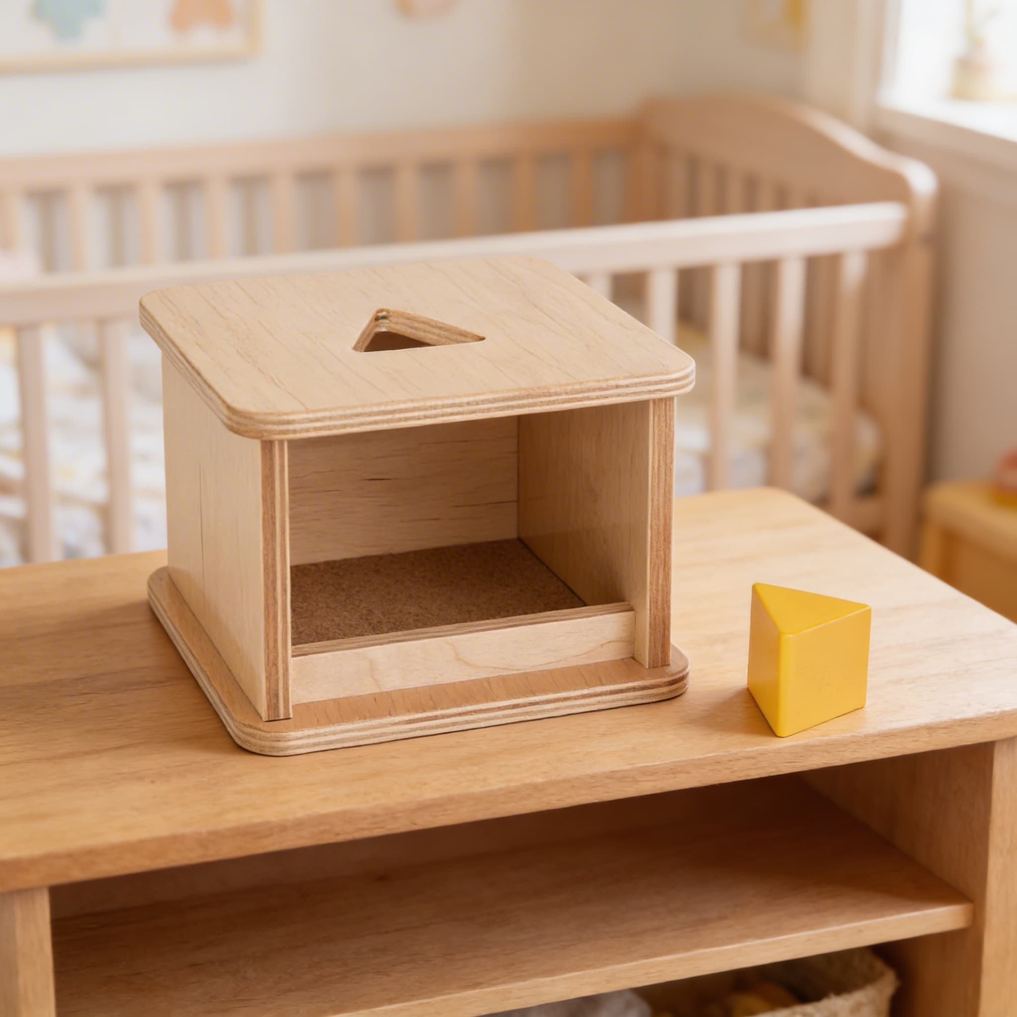 Imbucare-Box mit Dreieckprisma — Dreieck-Formerkennung — Detailansicht