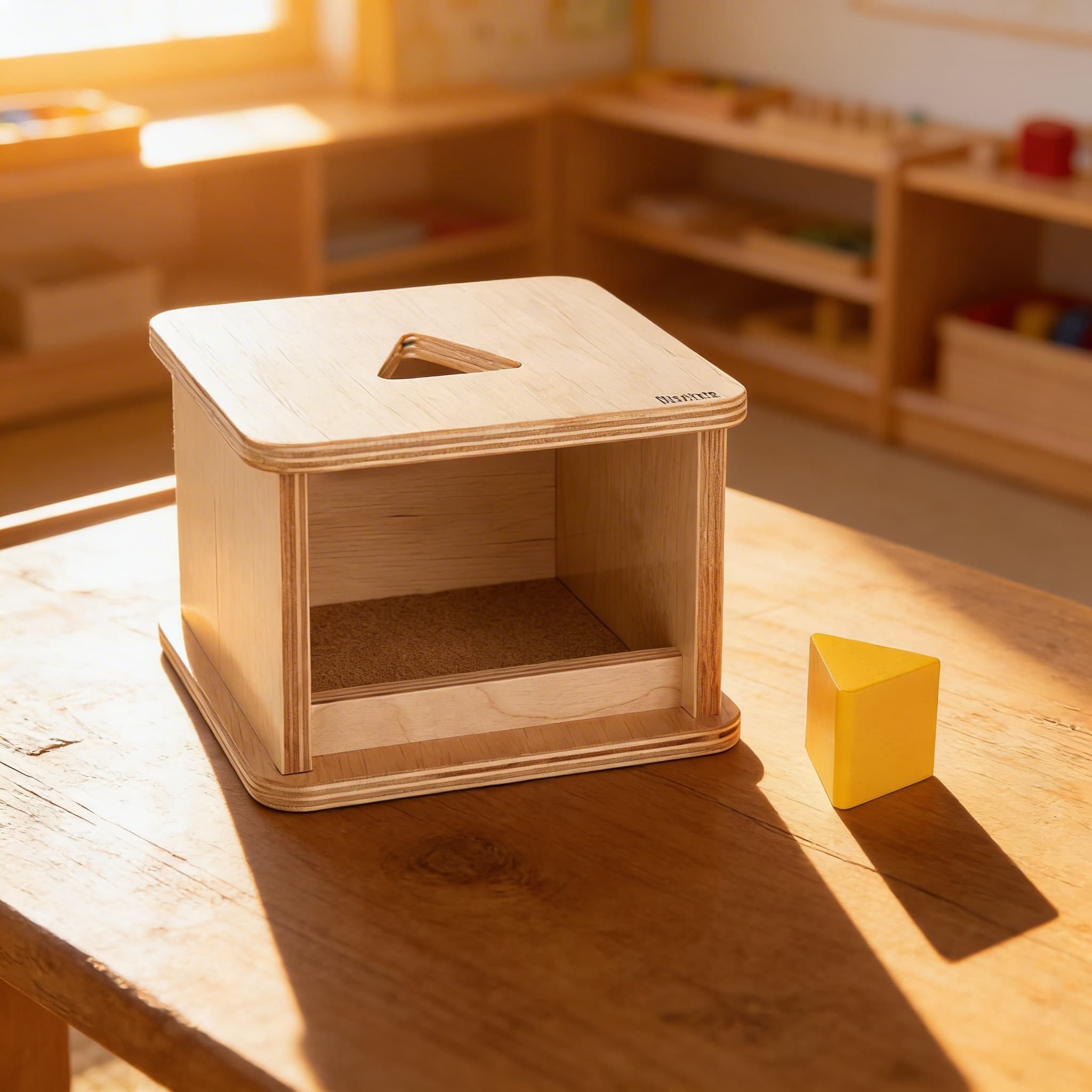 Imbucare-Box mit Dreieckprisma — Dreieck-Formerkennung — Im Einsatz