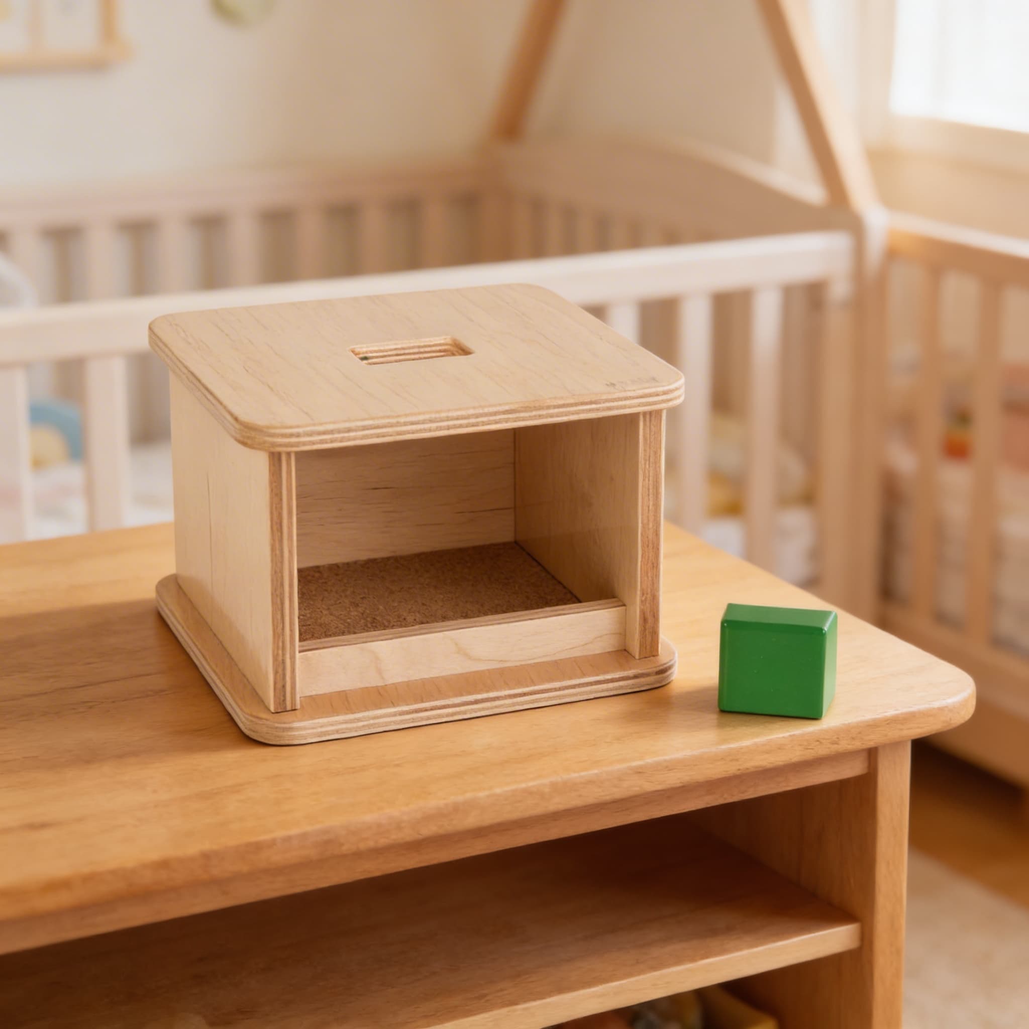 Imbucare-Box mit Rechteckprisma — Formunterscheidungsaktivität — Detailansicht