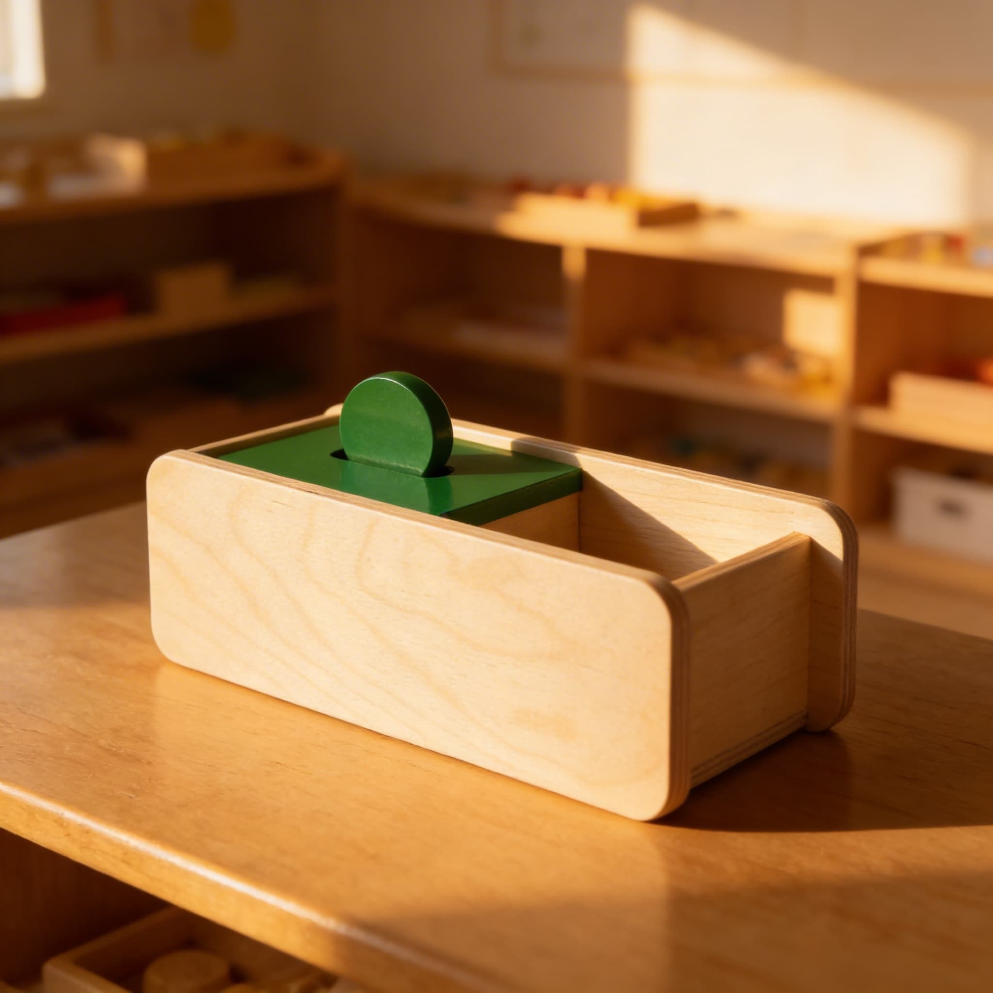 Imbucare-Box mit Klappdeckel — Einzelschlitz für Scheiben — Im Einsatz