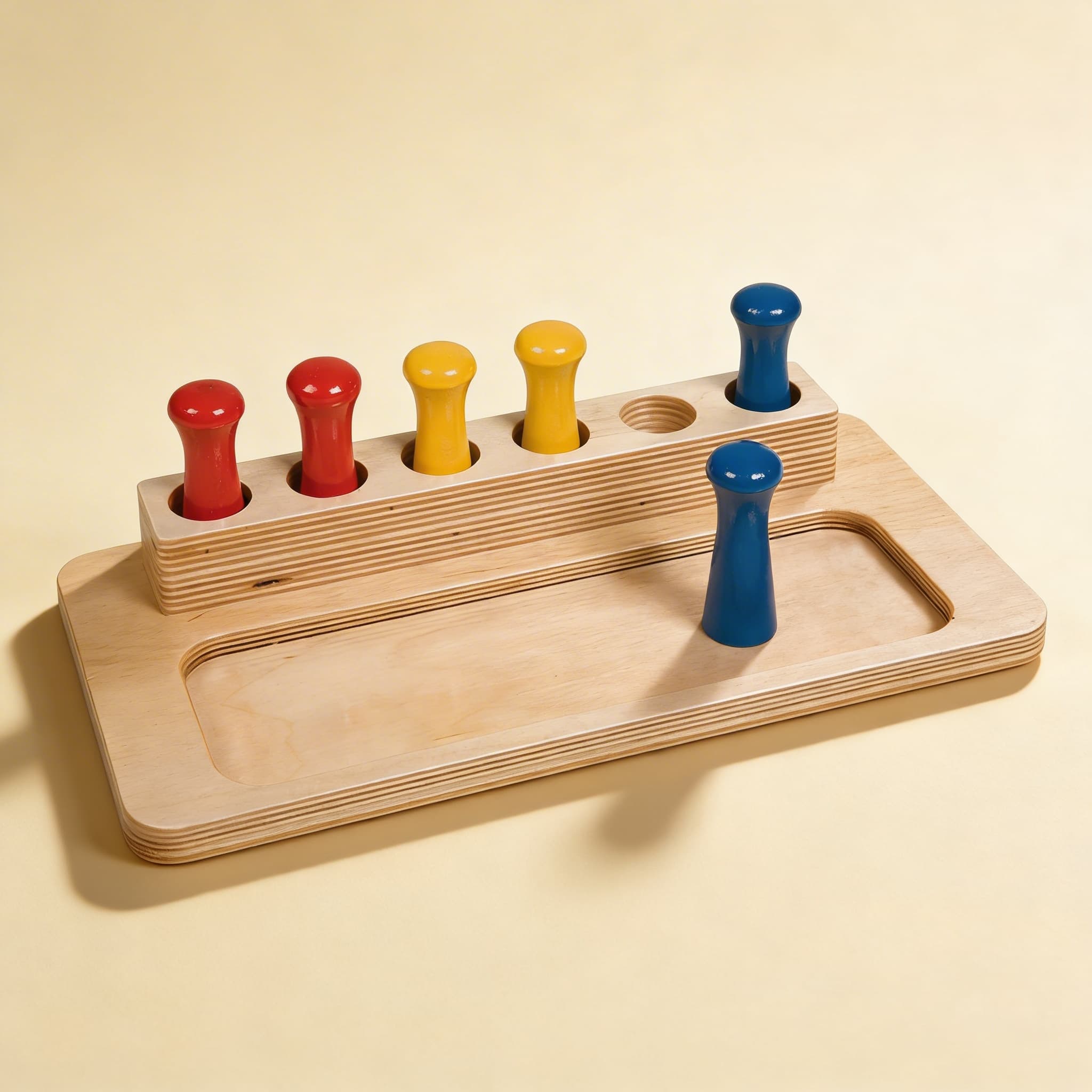 Imbucare Peg Box — Object Permanence with Coloured Pegs