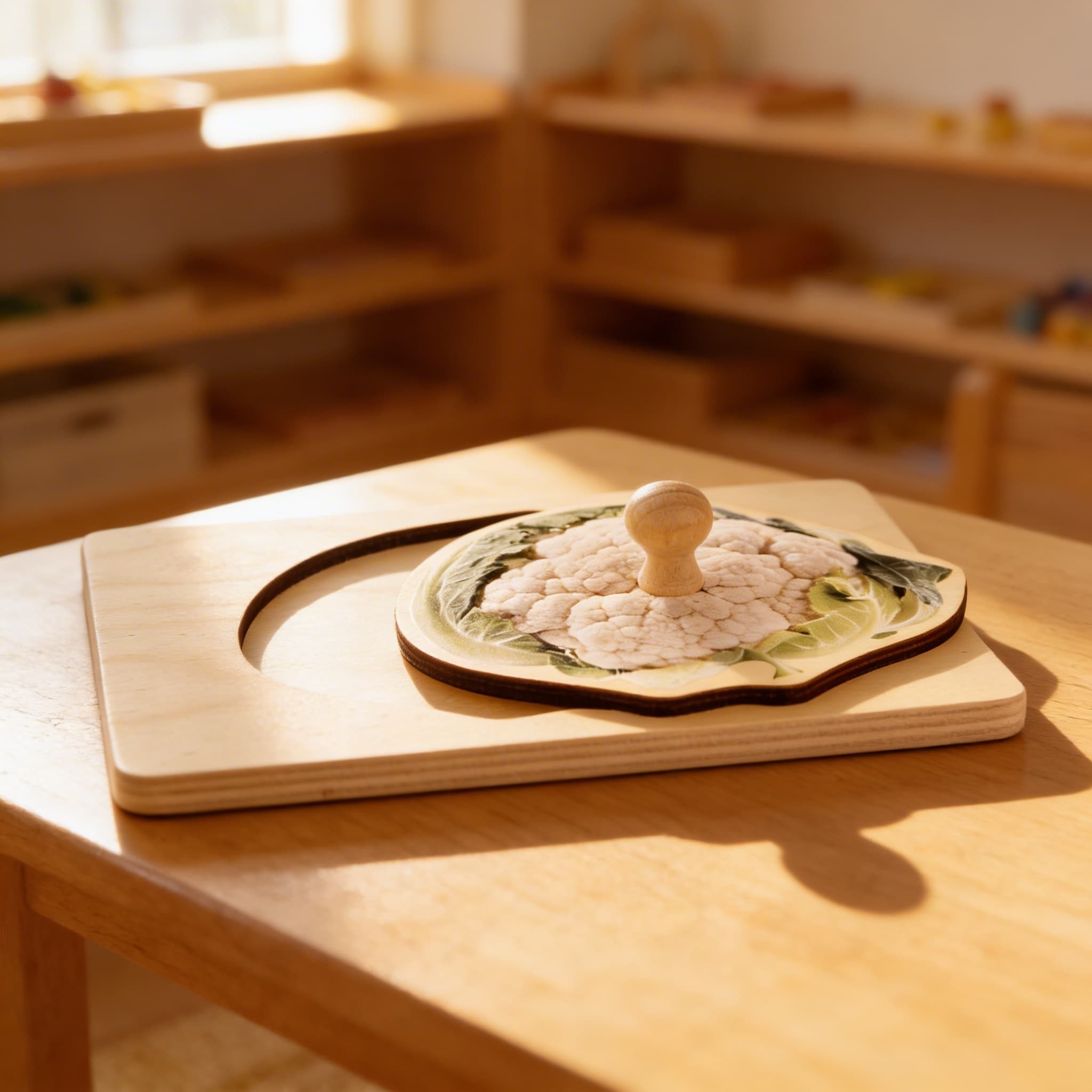 Kleinkind-Puzzle: Blumenkohl — Im Einsatz