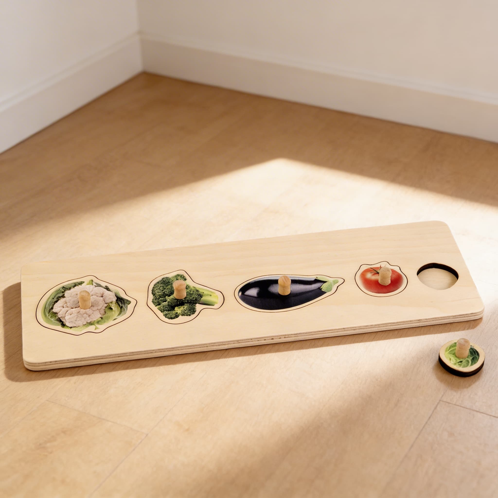 Kleinkind-Puzzle: 5 Gemüsesorten