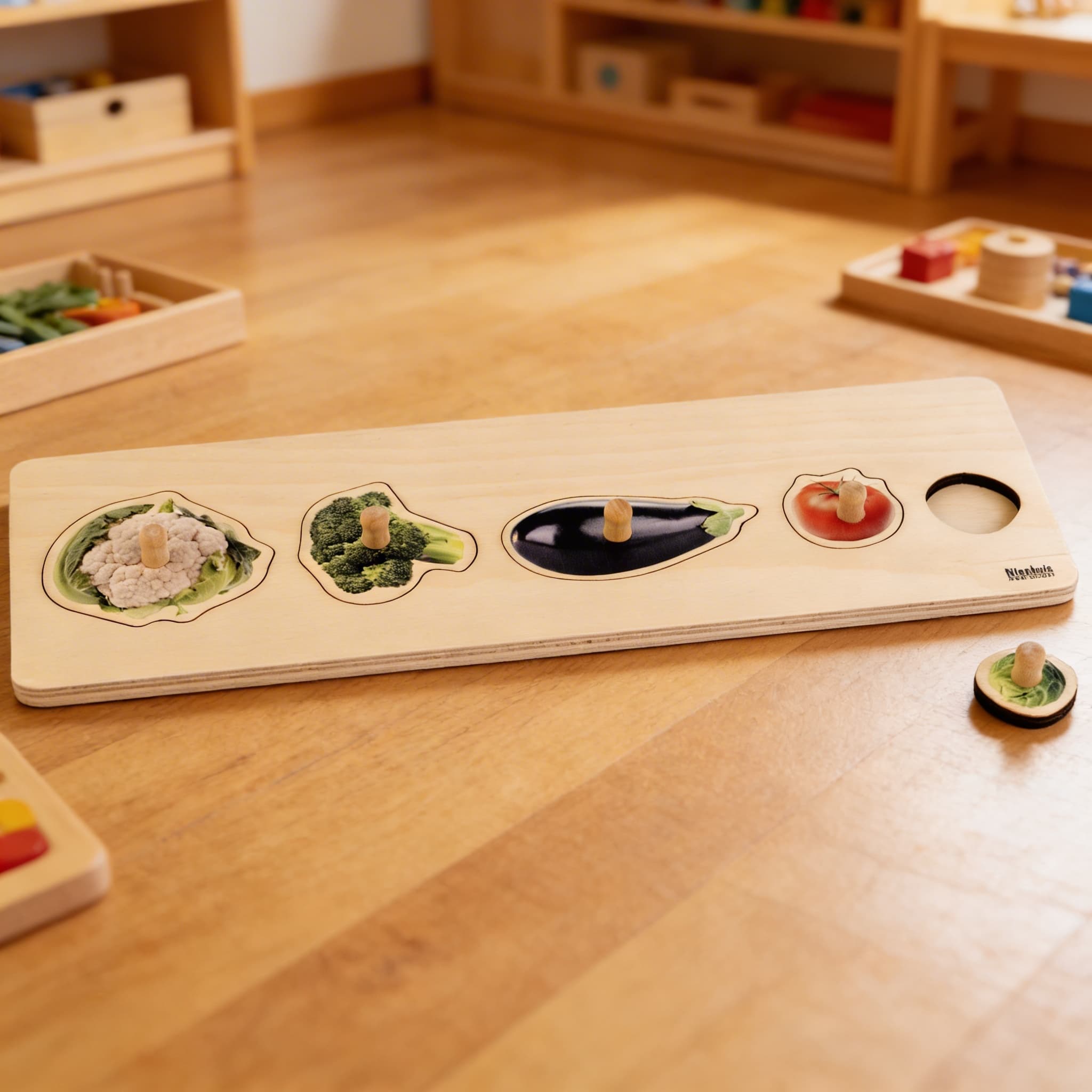 Kleinkind-Puzzle: 5 Gemüsesorten — Ansicht 3