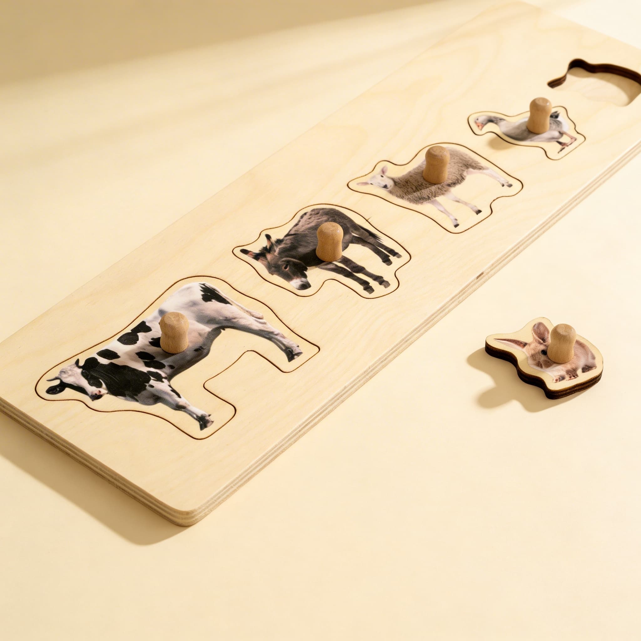 Kleinkind-Puzzle: 5 Bauernhoftiere — Ansicht 2