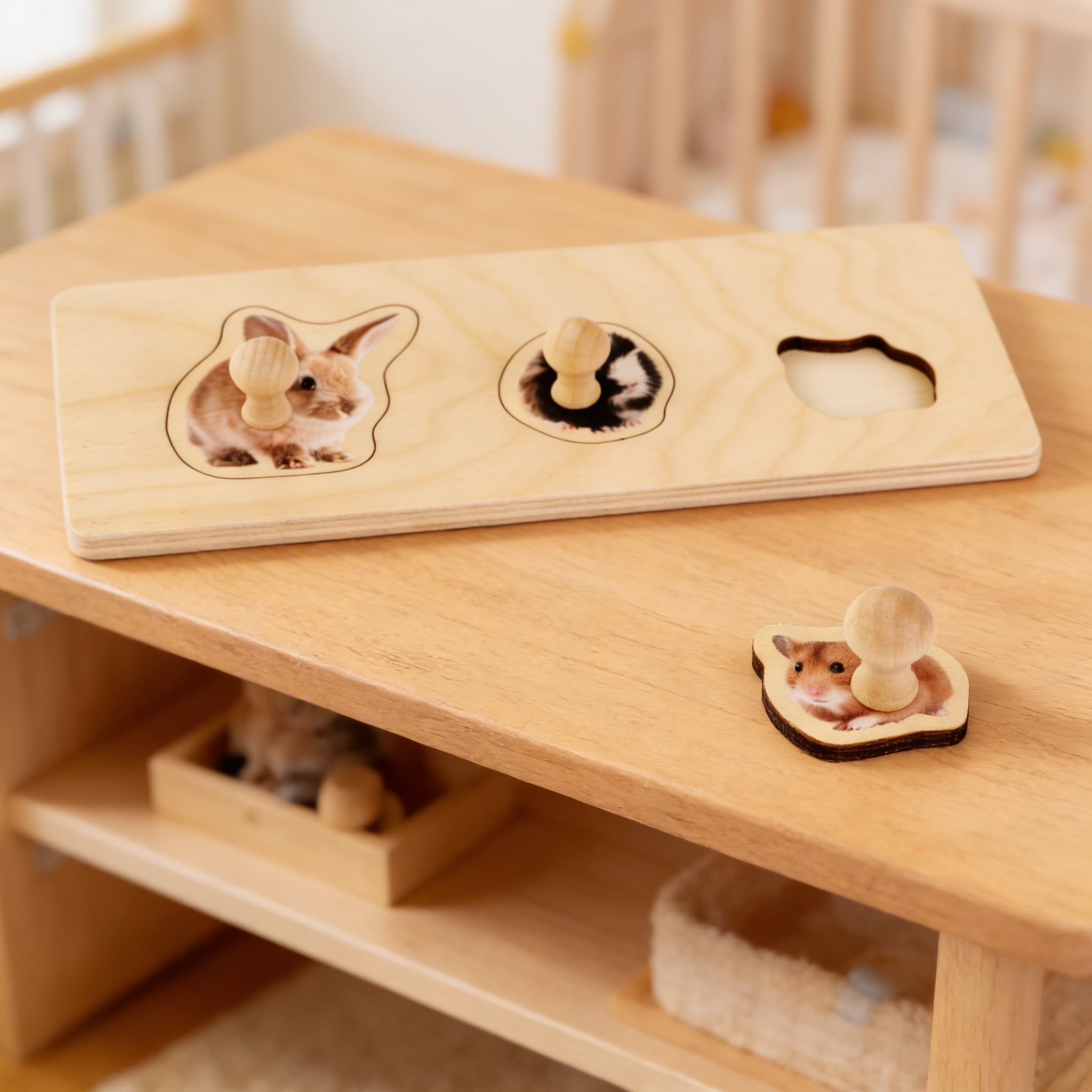 Kleinkind-Puzzle: 3 Nagetiere — Detailansicht