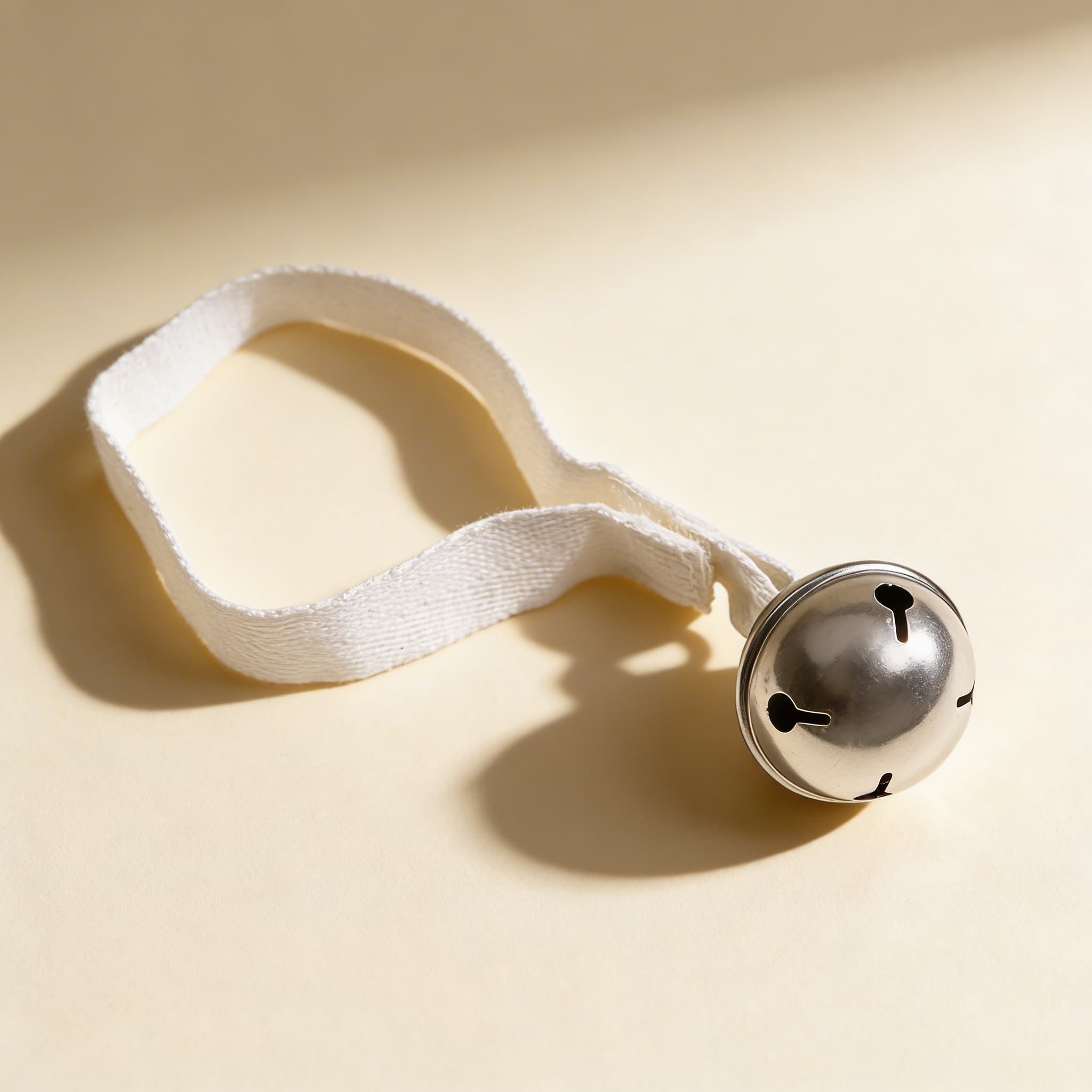 Glöckchen-Mobile — Band-Aufhängung für Ursache-Wirkung — Seitenansicht