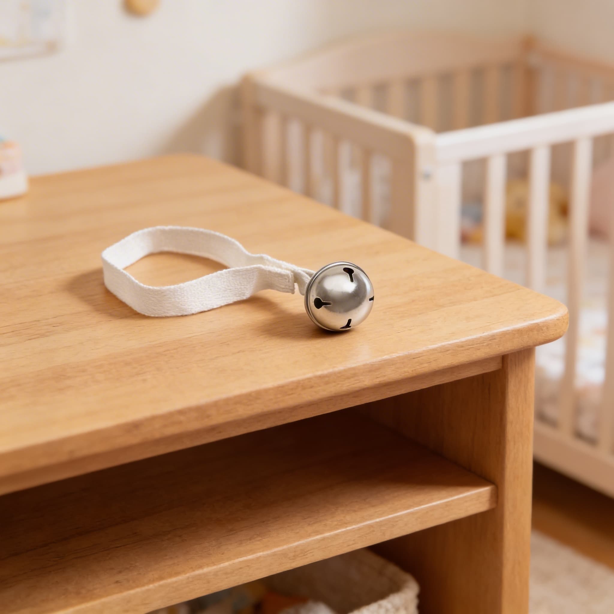 Glöckchen-Mobile — Band-Aufhängung für Ursache-Wirkung — Detailansicht