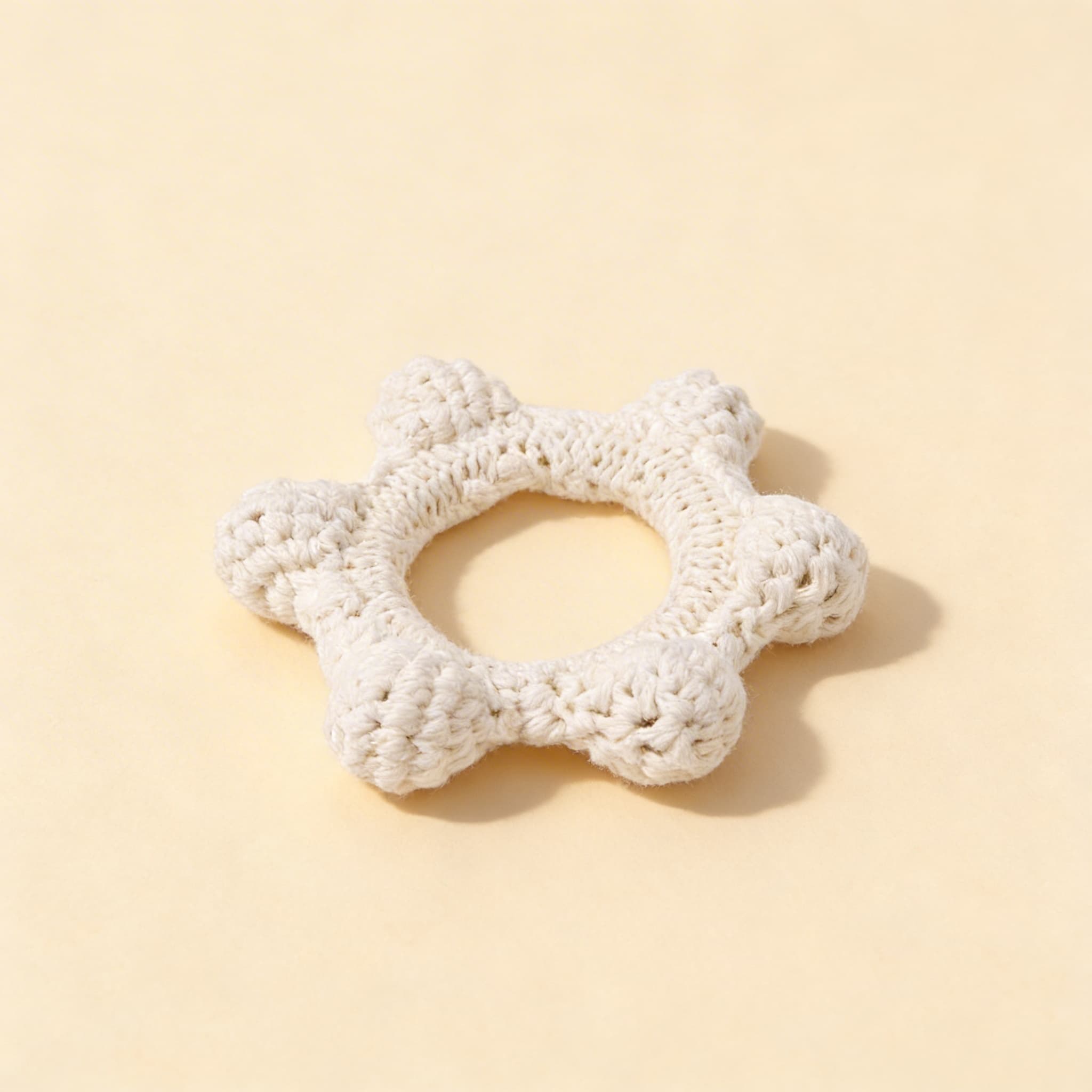 Häkel-Greifring — Sternförmiges taktiles Erstspielzeug — Katalogansicht