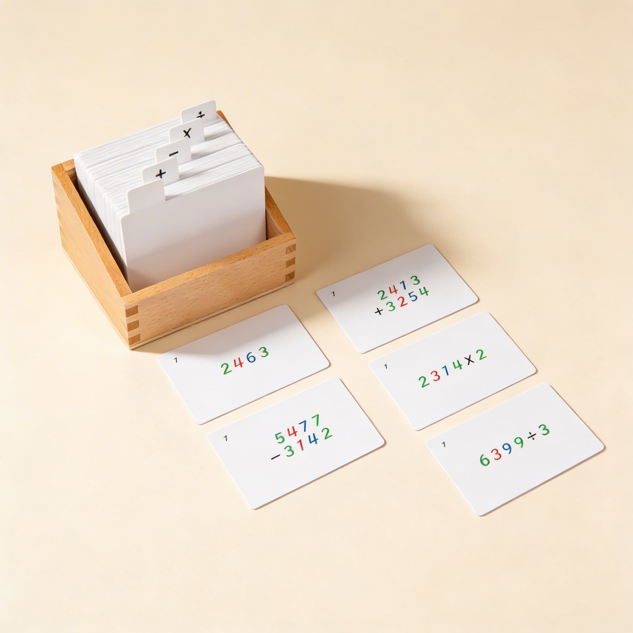 Sada aktivit se zlatými korálky — Boční pohled