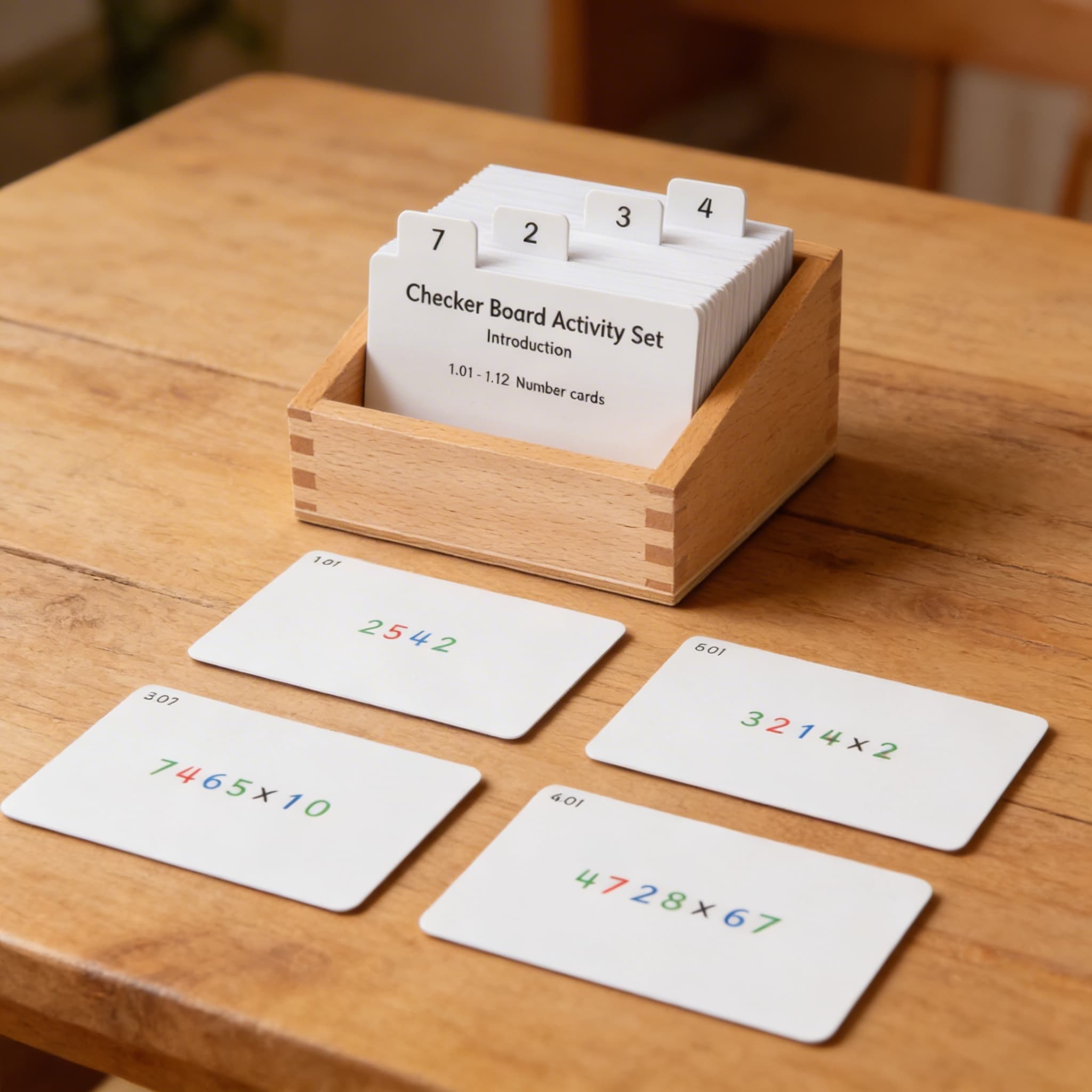 Sada aktivit k šachovnicové tabulce — Detailní pohled