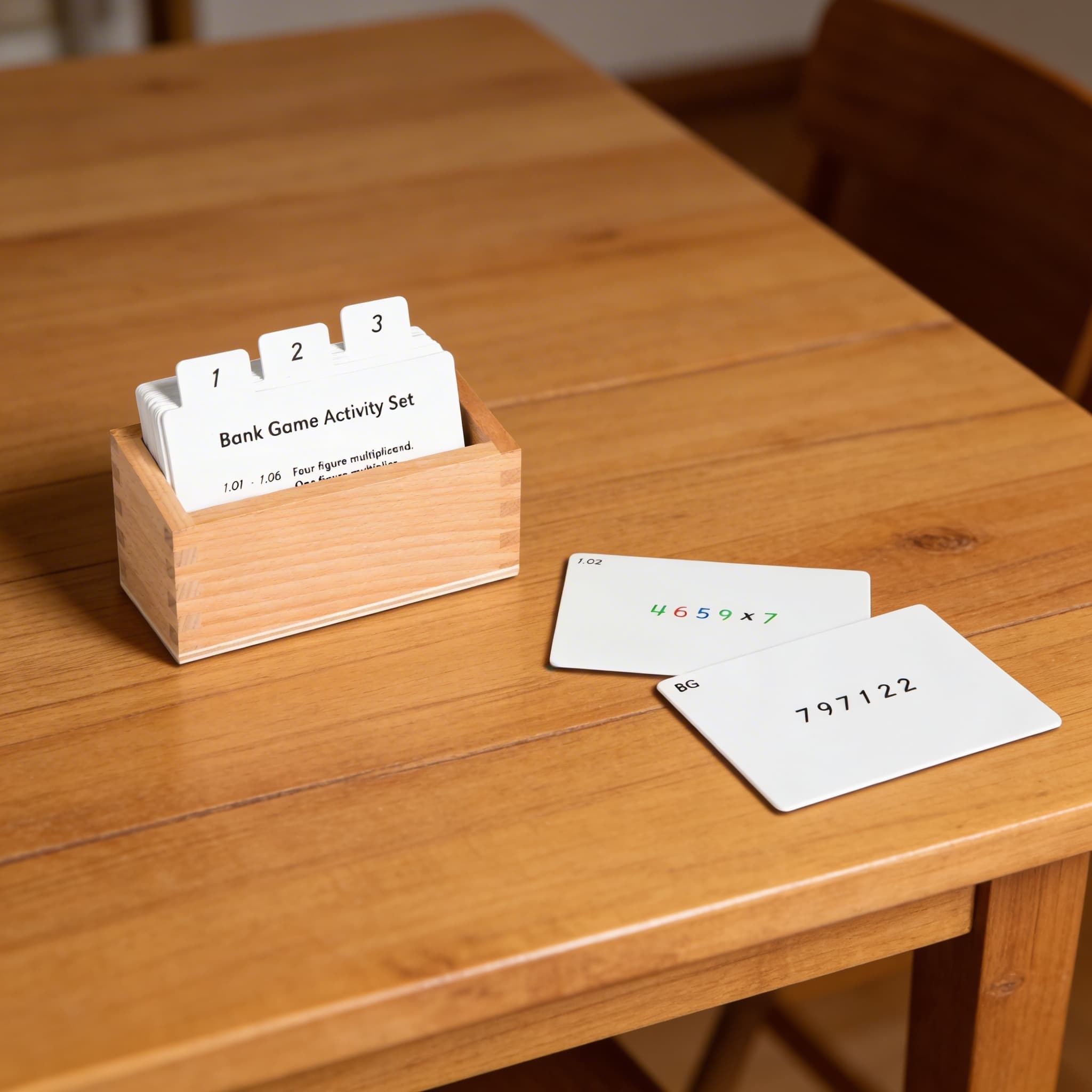 Sada aktivit k bankovní hře — Detailní pohled