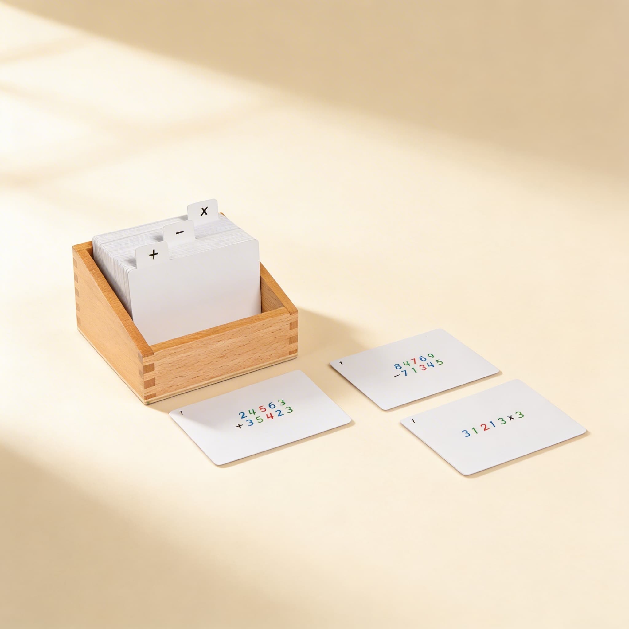 Sada Aktivit pro Velký Korálkový Rámec — Barevná Sčítací Cvičení — Boční pohled