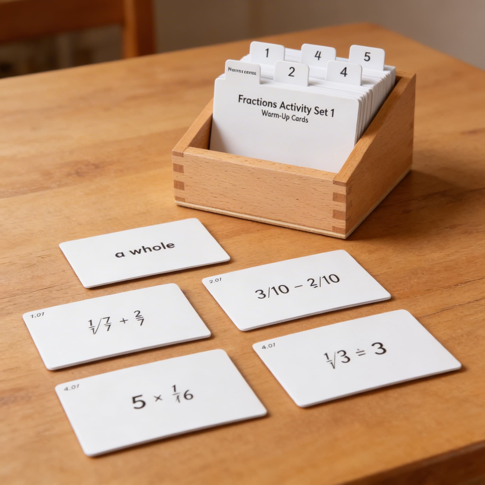 Sada zlomkových aktivit: 1 — Detailní pohled