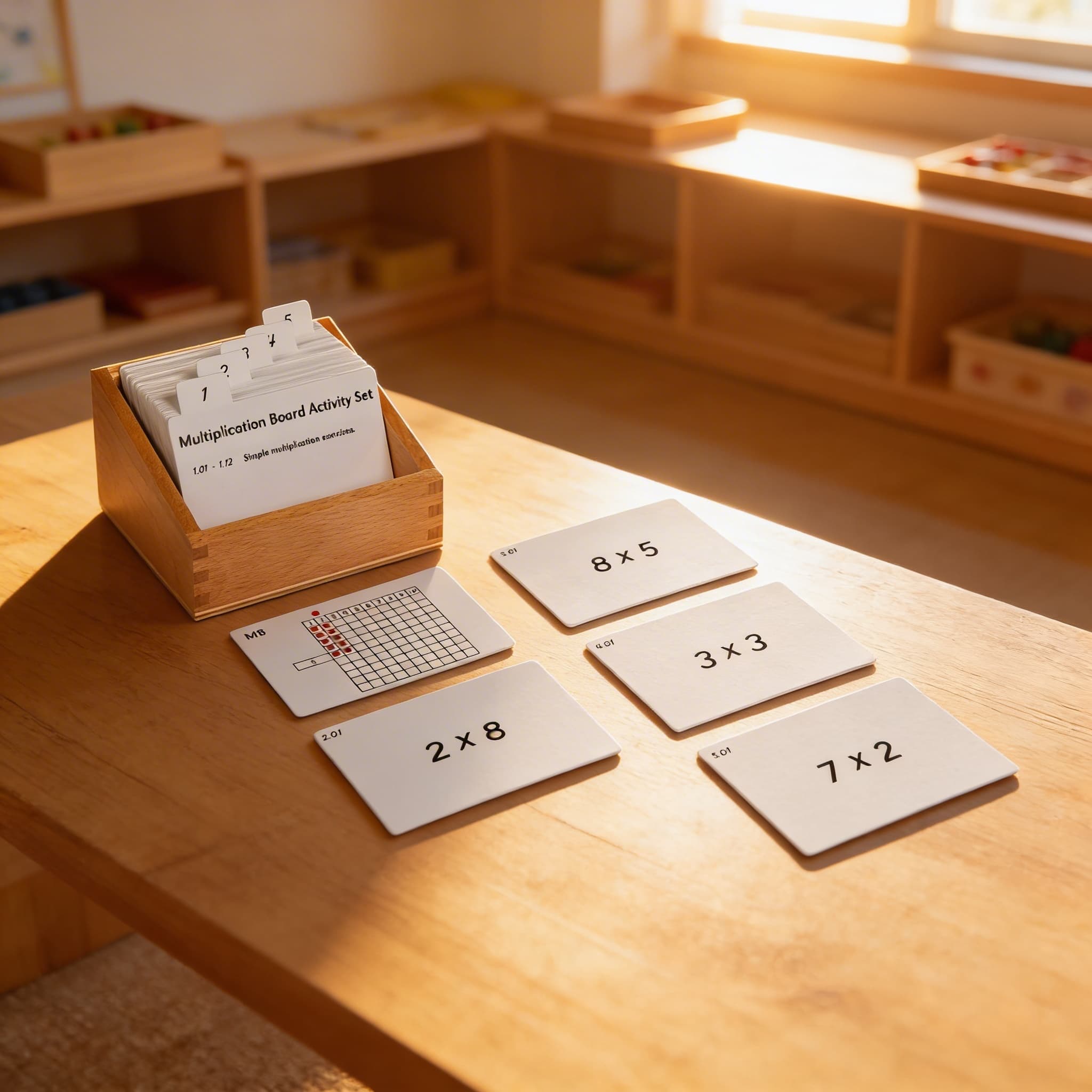 Sada aktivit k tabulce násobení — Při použití