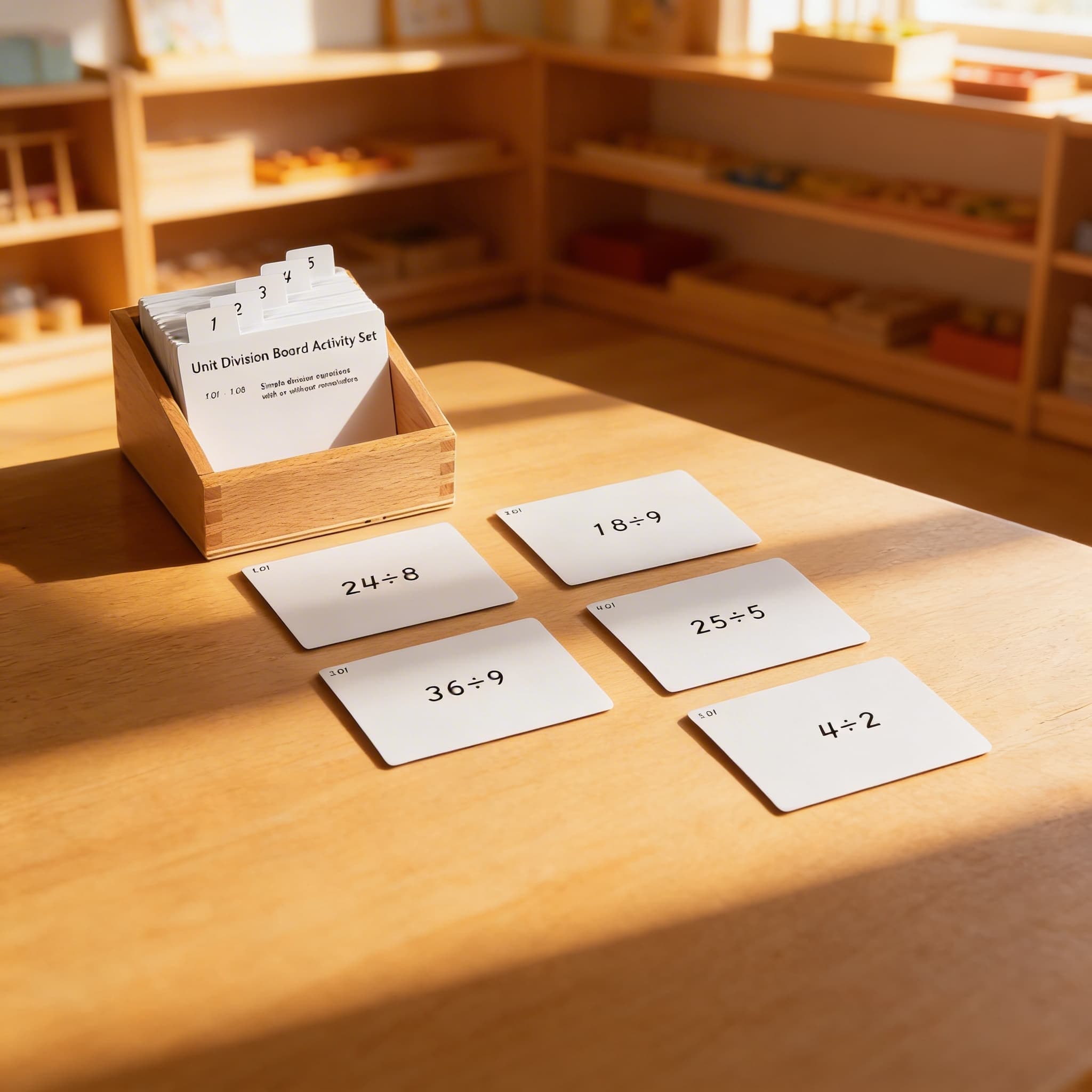 Sada aktivit k tabulce jednotkového dělení — Při použití