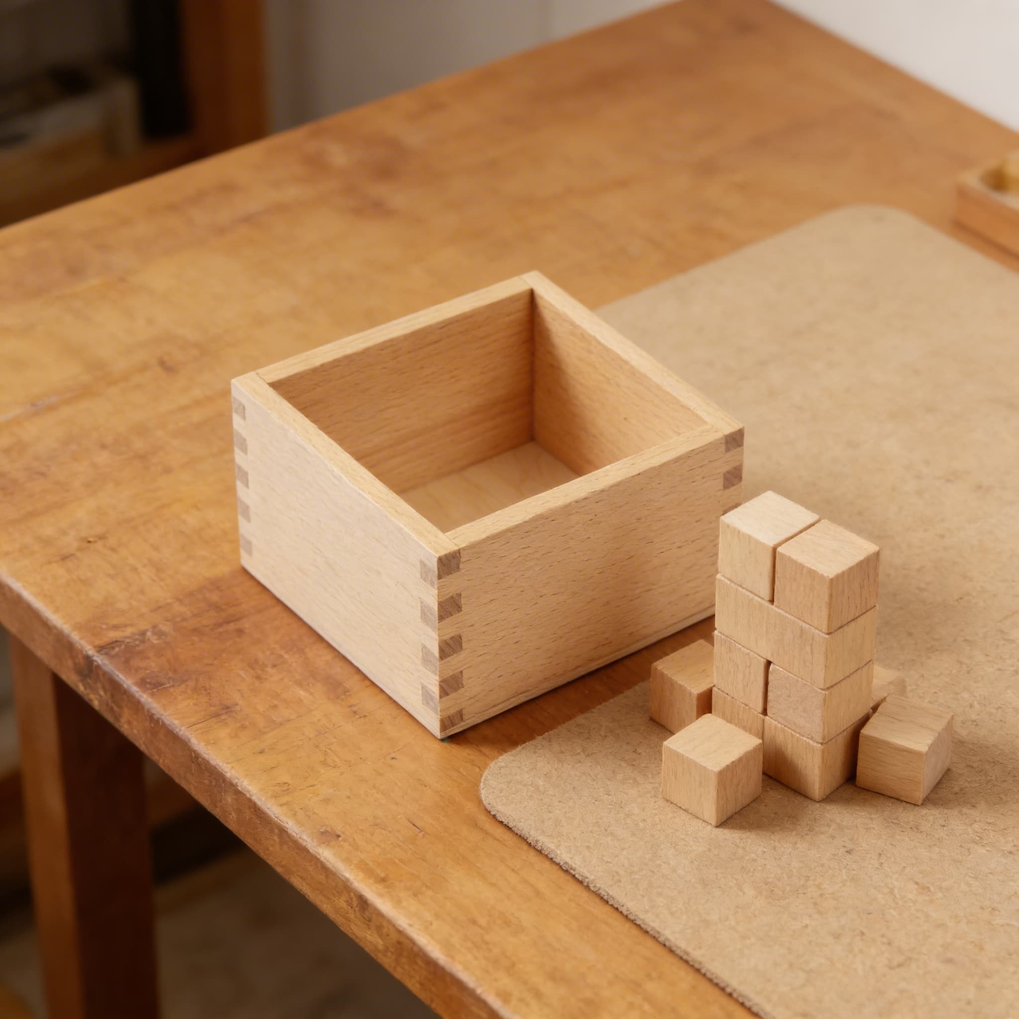 Aktivitätskarten-Box — große A6 Holzaufbewahrung — Detailansicht