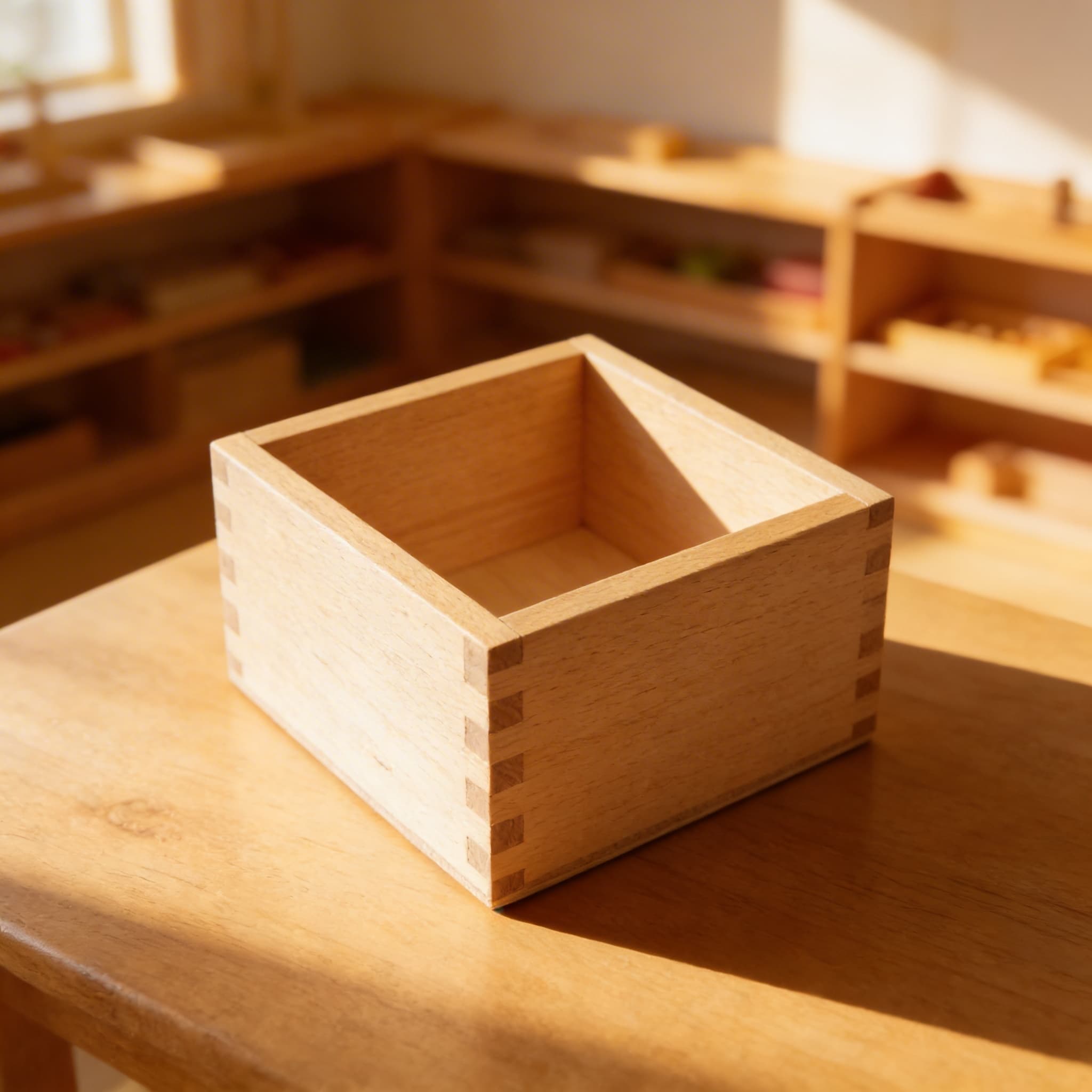 Aktivitätskarten-Box — große A6 Holzaufbewahrung — Im Einsatz