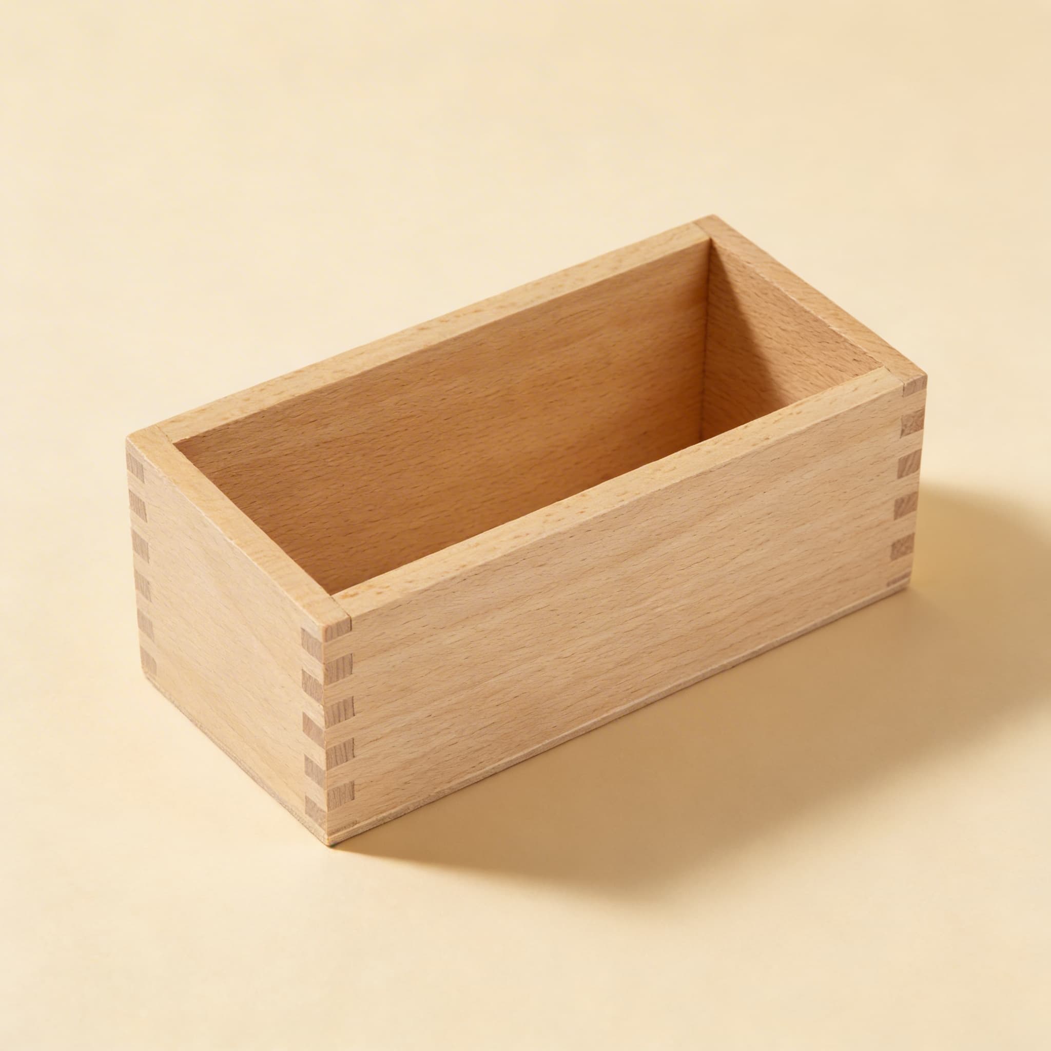 Aufgabenkarten Aufbewahrungsbox A5 — Mittlere Holzorganizer — Seitenansicht