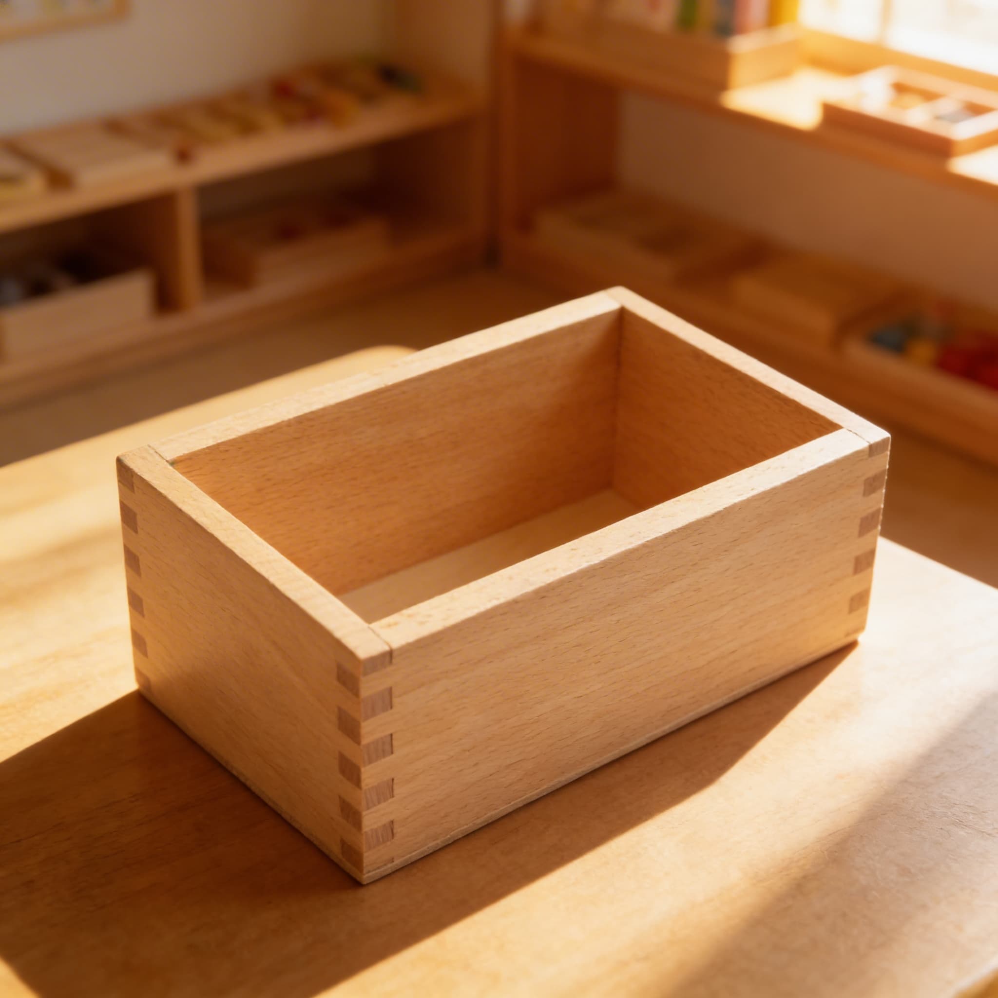 Aufgabenkarten Aufbewahrungsbox A5 — Mittlere Holzorganizer — Im Einsatz