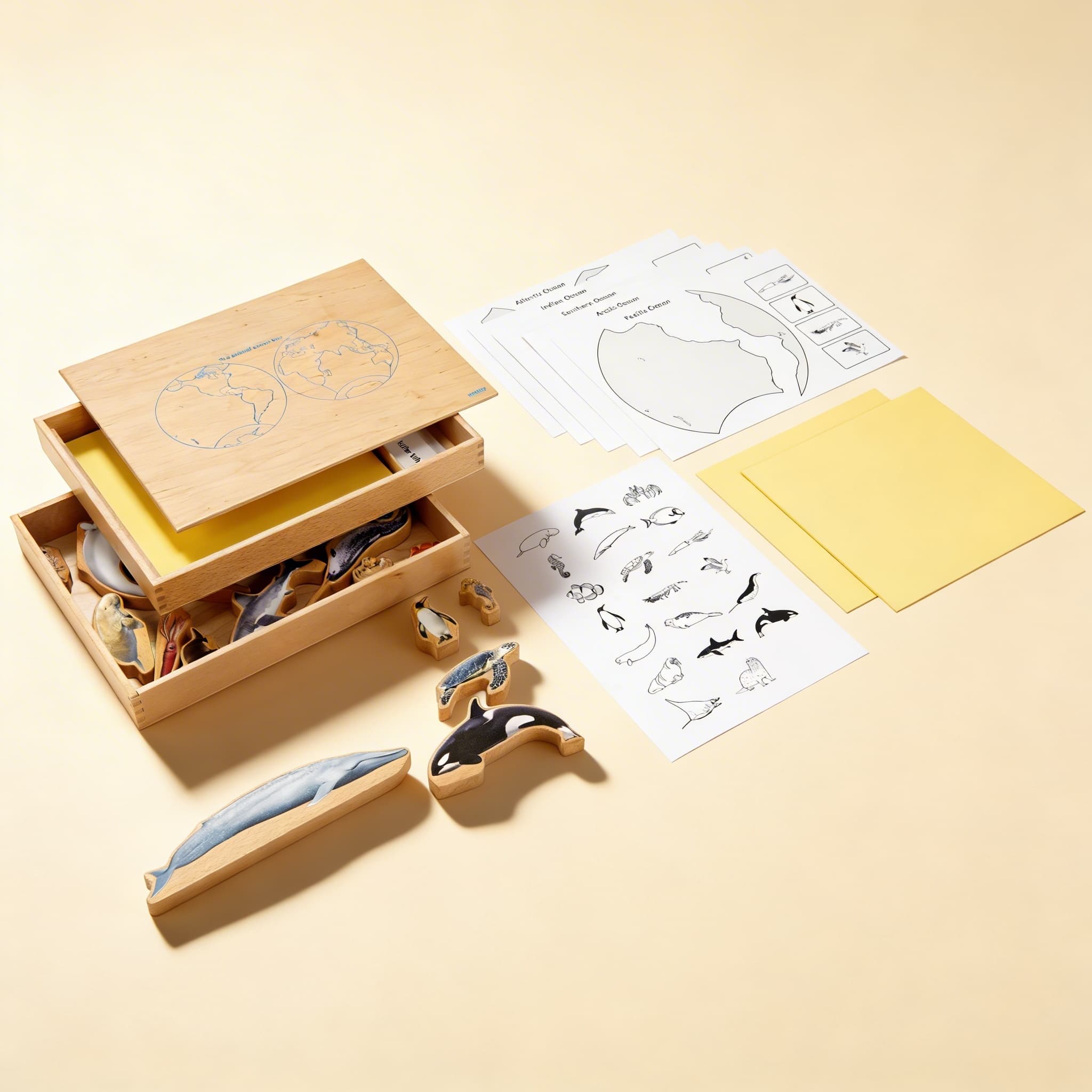 Meerestiere-Box — Klassifizierung und Wortschatz — Katalogansicht