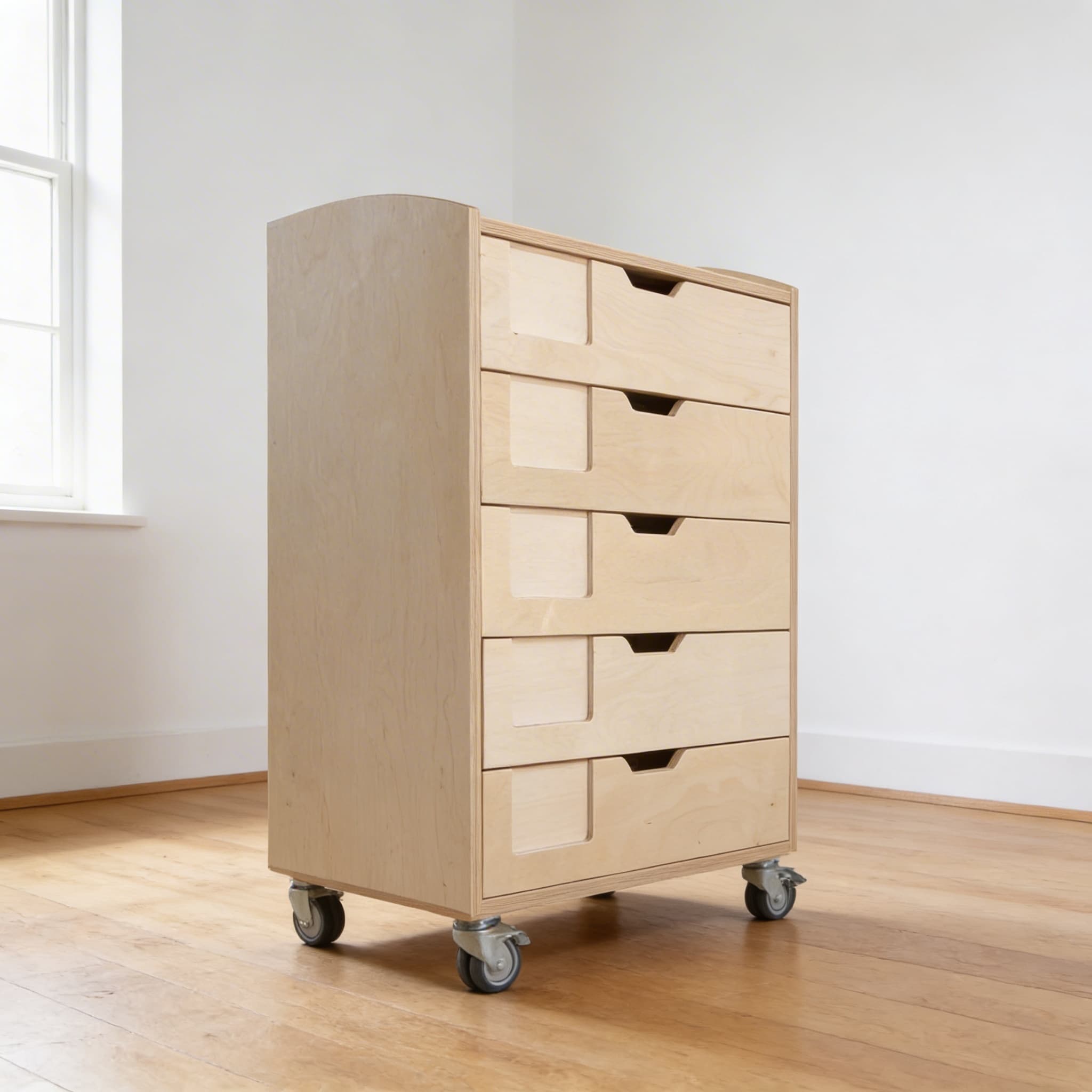 English-Erkundungsschrank — Oberstufe Sprachmaterial-Aufbewahrung — Seitenansicht