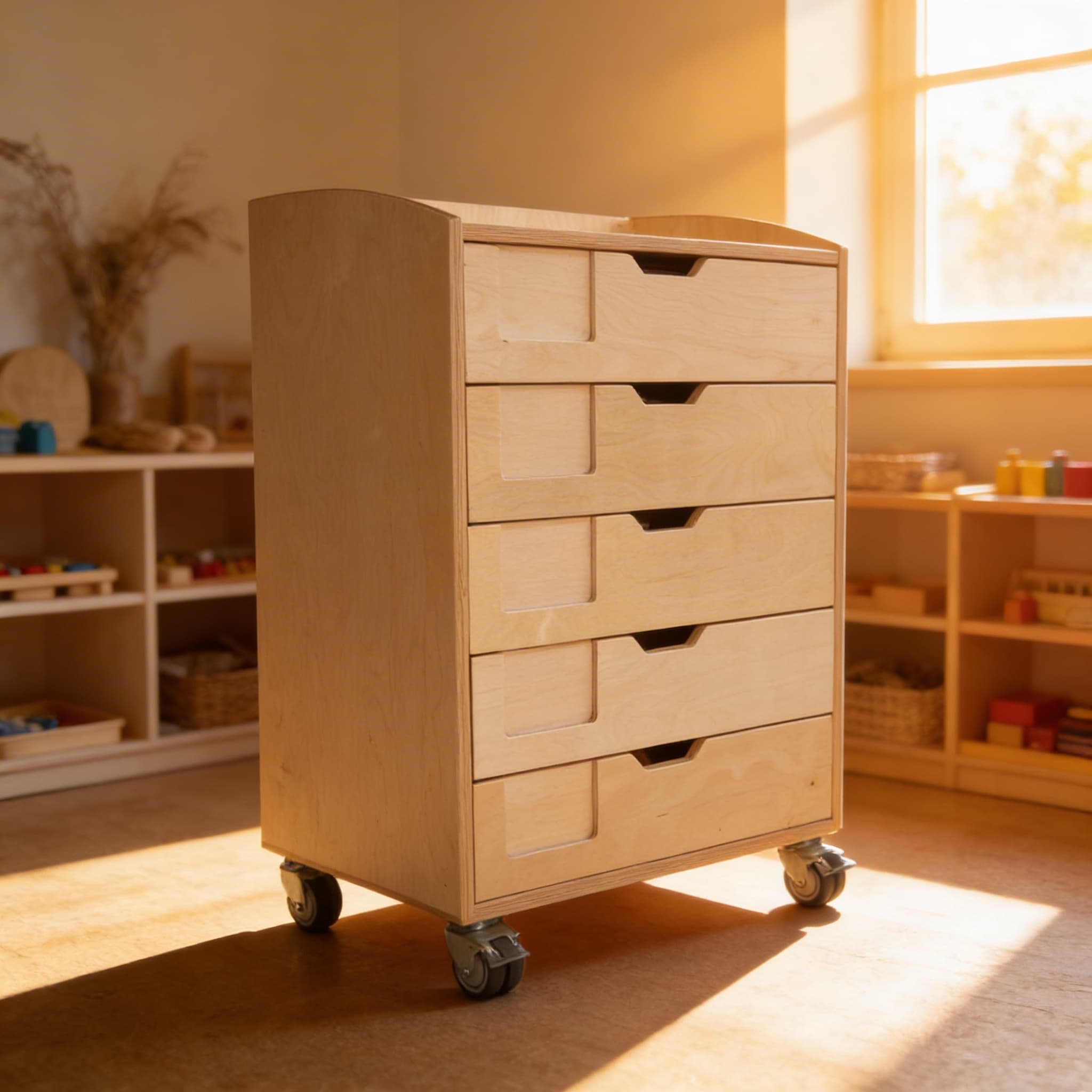 English-Erkundungsschrank — Oberstufe Sprachmaterial-Aufbewahrung — Im Einsatz