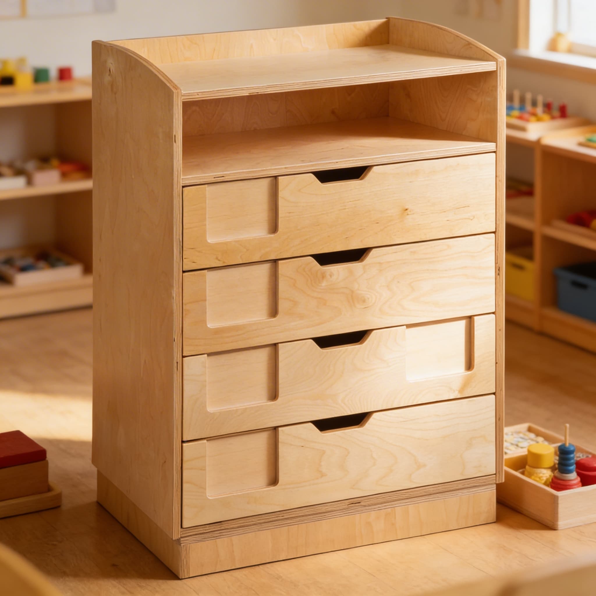 Englisch-Sprachschrank — Aufbewahrung für Grammatik & Lesen — Detailansicht