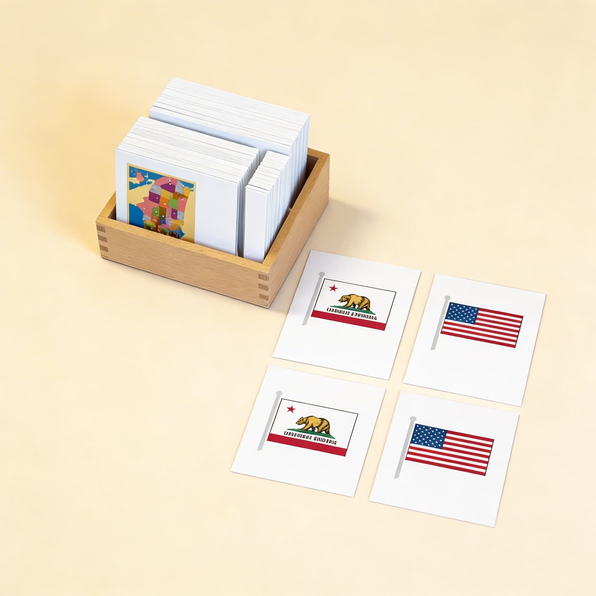 Vlajky Spojených států — Boční pohled