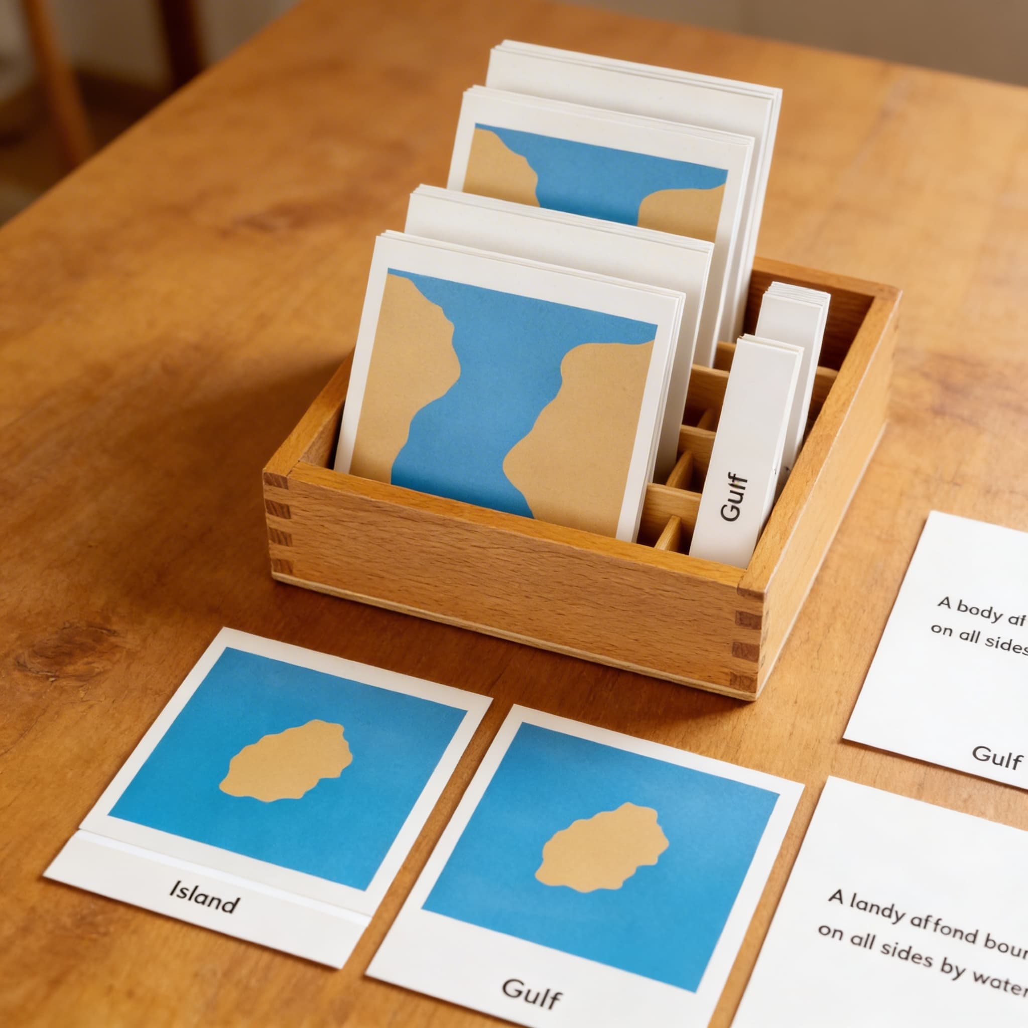 Nomenklaturní karty forem země a vody: Sada 1 a 2 — Detailní pohled