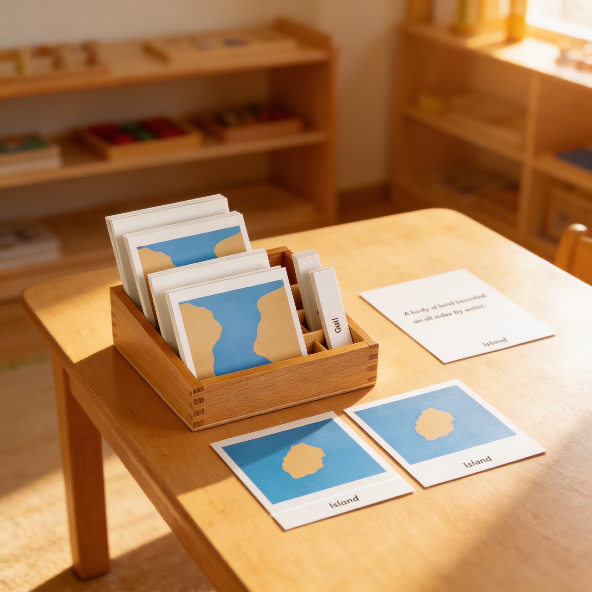 Nomenklaturní karty forem země a vody: Sada 1 a 2 — Při použití