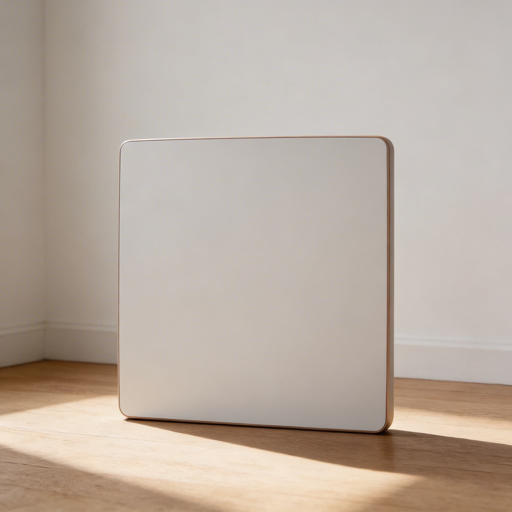 Quadratische Tischplatte: Milchweiß - 64 × 64 × 2 cm