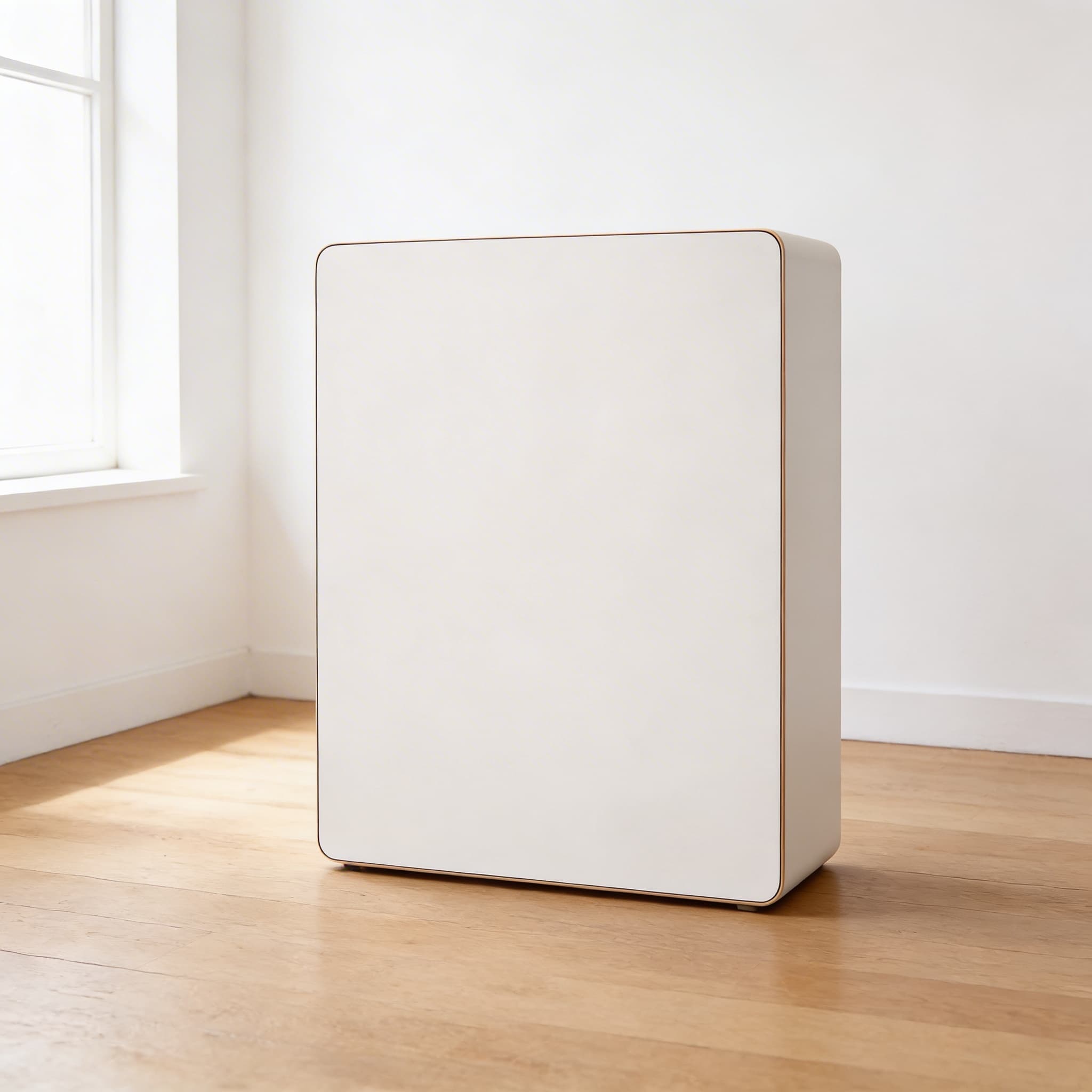 Rechteckige Tischplatte: Milchweiß - 100 × 62 × 2 cm — Ansicht 2