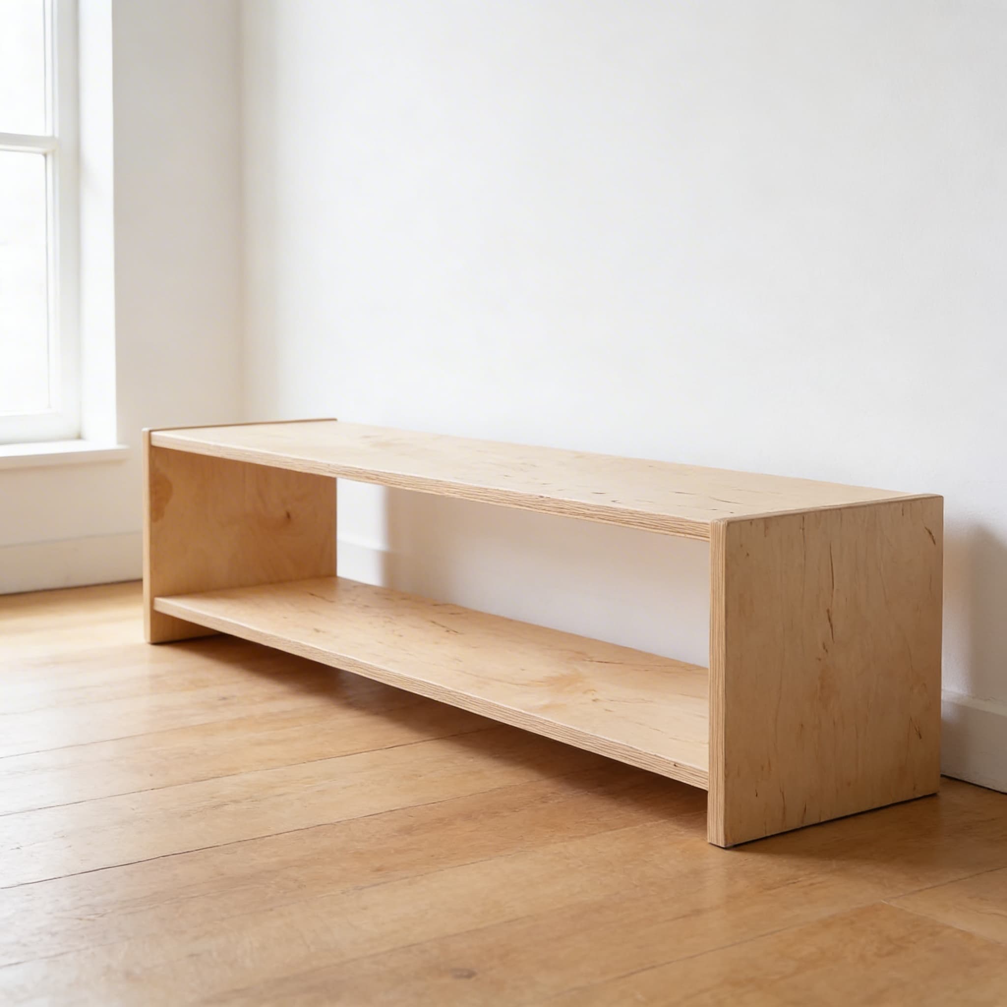 Säuglings-/Kleinkind-Regal: 1-stöckig (121,5 × 30 × 32,5 cm) — Seitenansicht