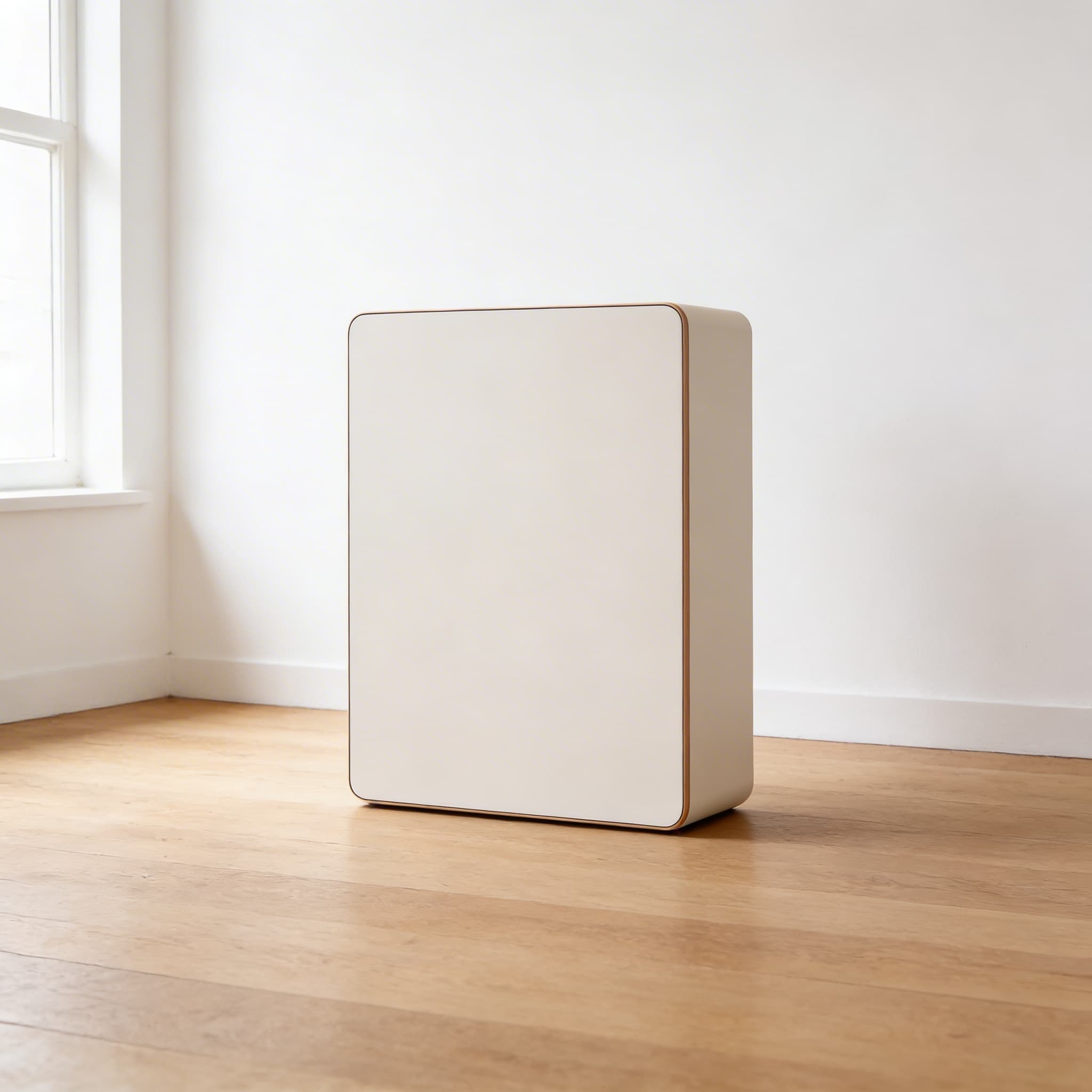 Rechteckige Tischplatte: Milchweiß - 70 × 50 × 2 cm — Ansicht 2