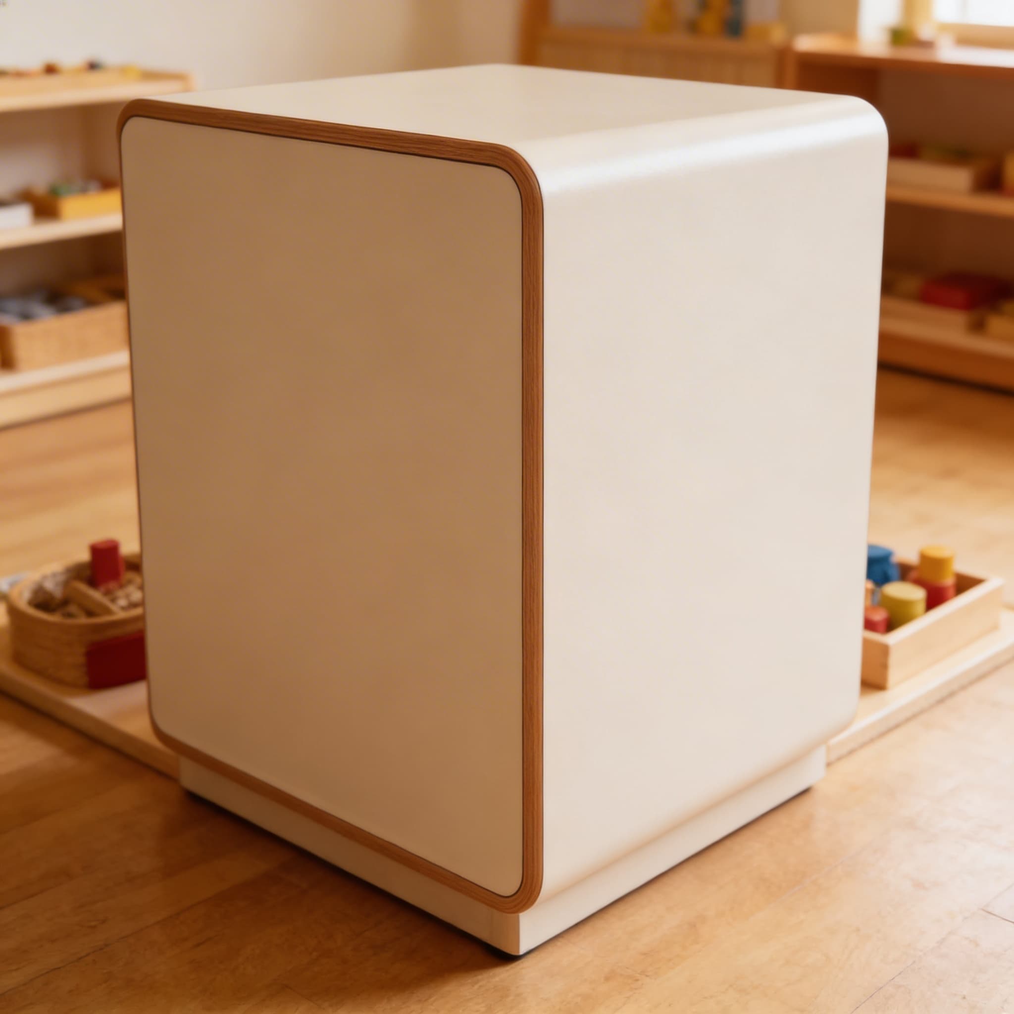 Rechteckige Tischplatte: Milchweiß - 70 × 50 × 2 cm — Ansicht 3