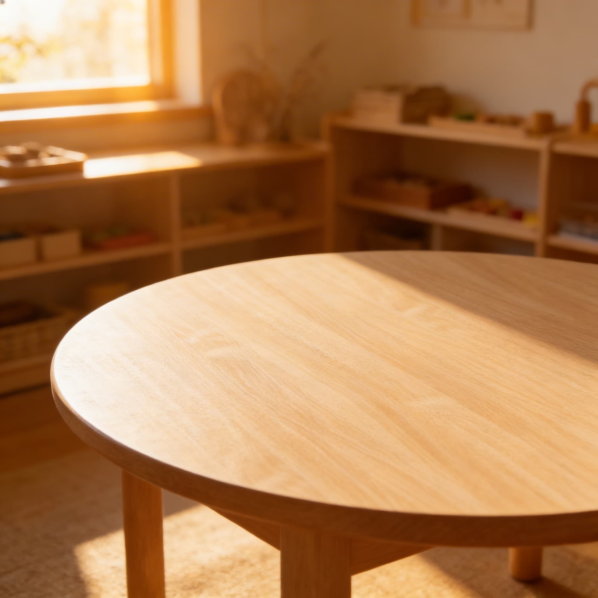 Runde Tischplatte: Buche - Ø 115 × 2 cm — Ansicht 4