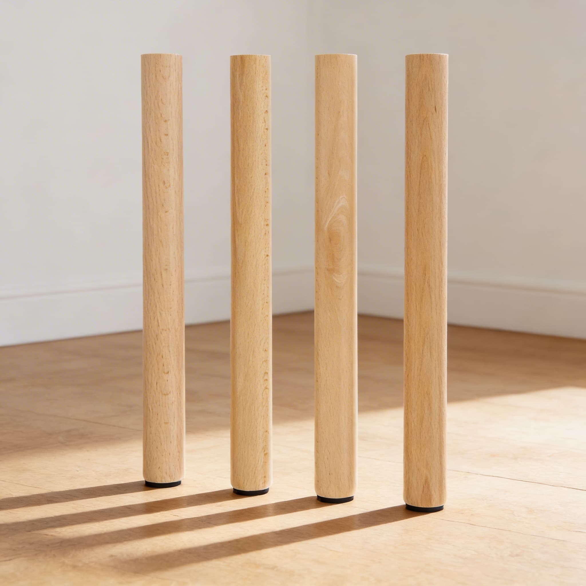 4er-Set Tischbeine: Höhe 53 cm