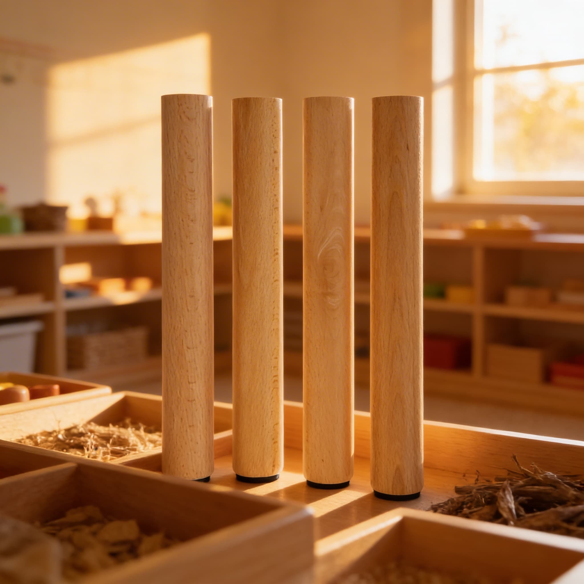 4er-Set Tischbeine: Höhe 53 cm — Ansicht 4