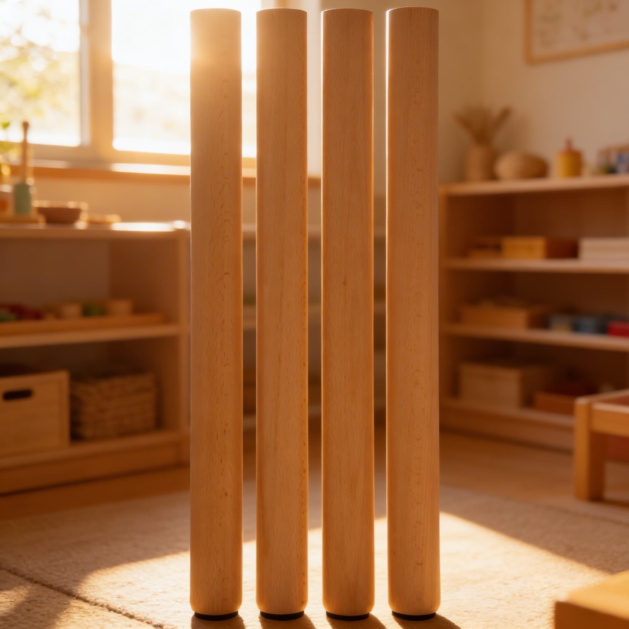 4er-Set Tischbeine: Höhe 59 cm — Ansicht 4